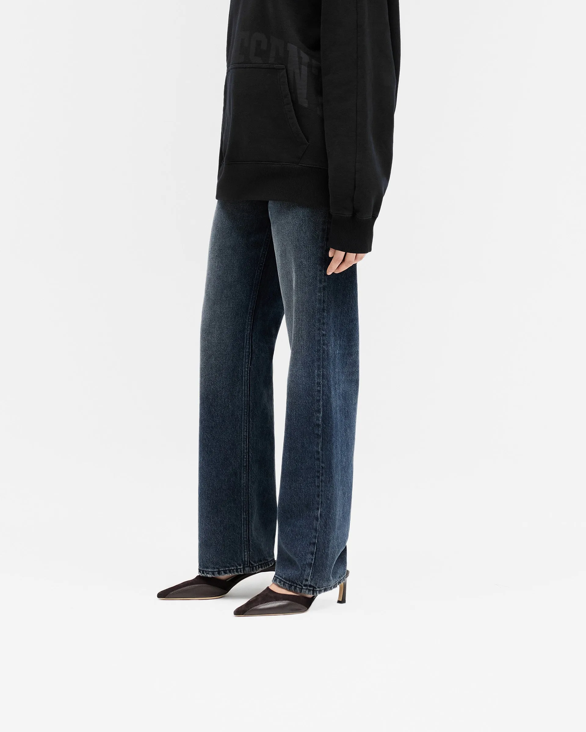 High Rise Straight Jean - Dark Blue sold by Represent product image thumbnail 2