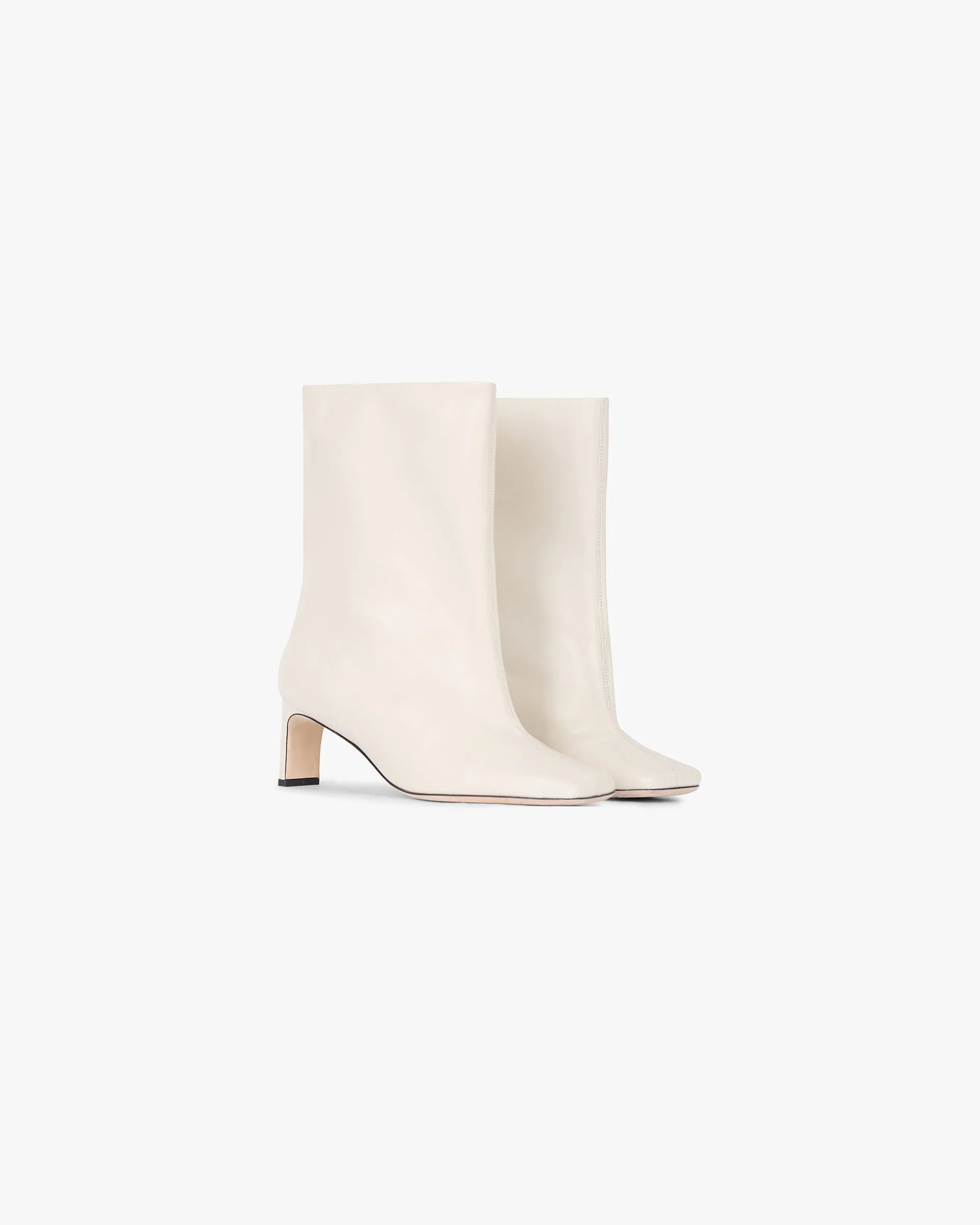 Square Toe Ankle Boot - Ecru sold by Represent product image thumbnail 2