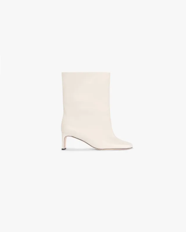 Square Toe Ankle Boot - Ecru made by Represent