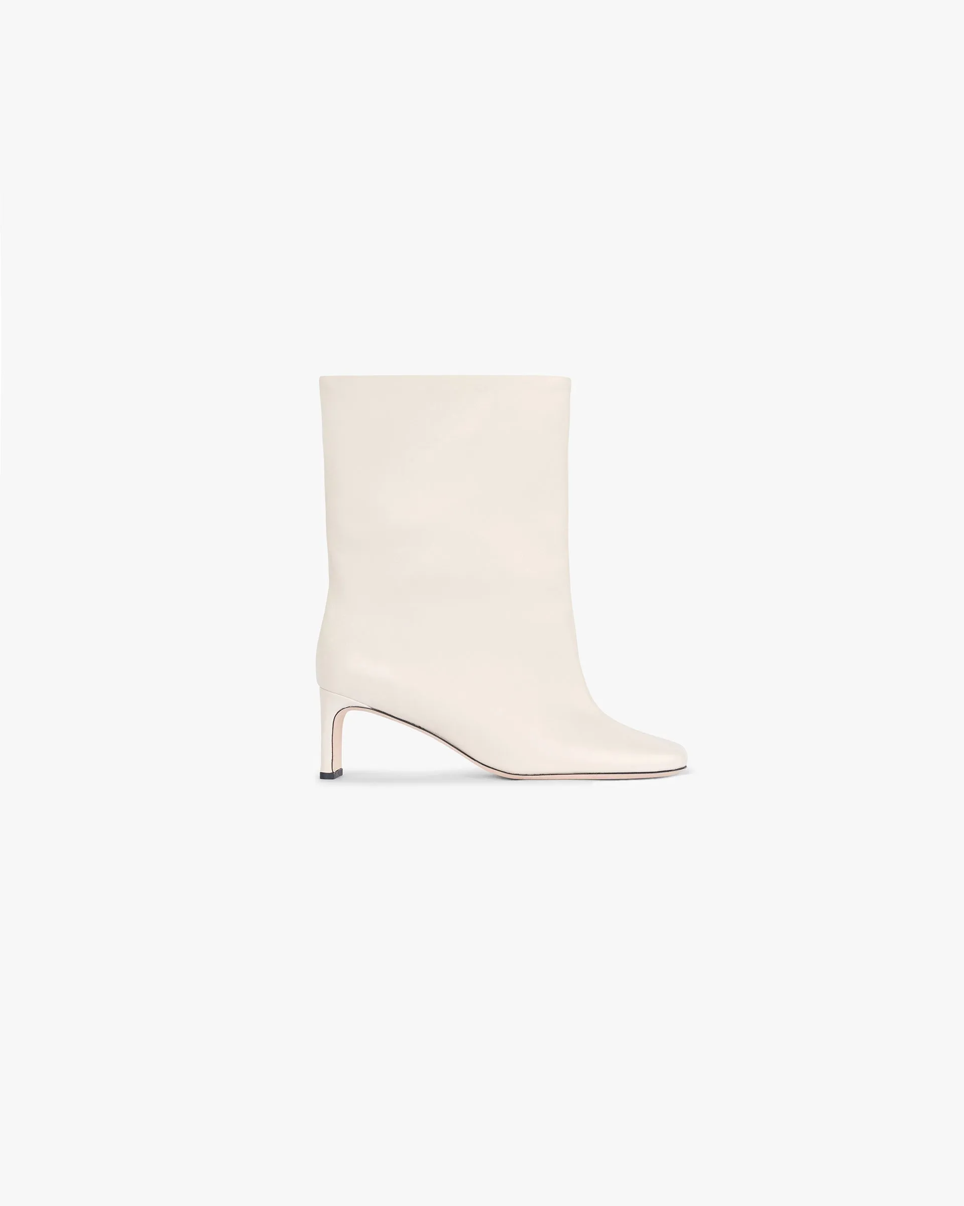 Square Toe Ankle Boot - Ecru sold by Represent