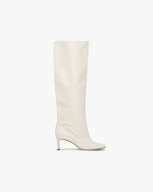 Square Toe Knee Boot - Ecru sold by Represent