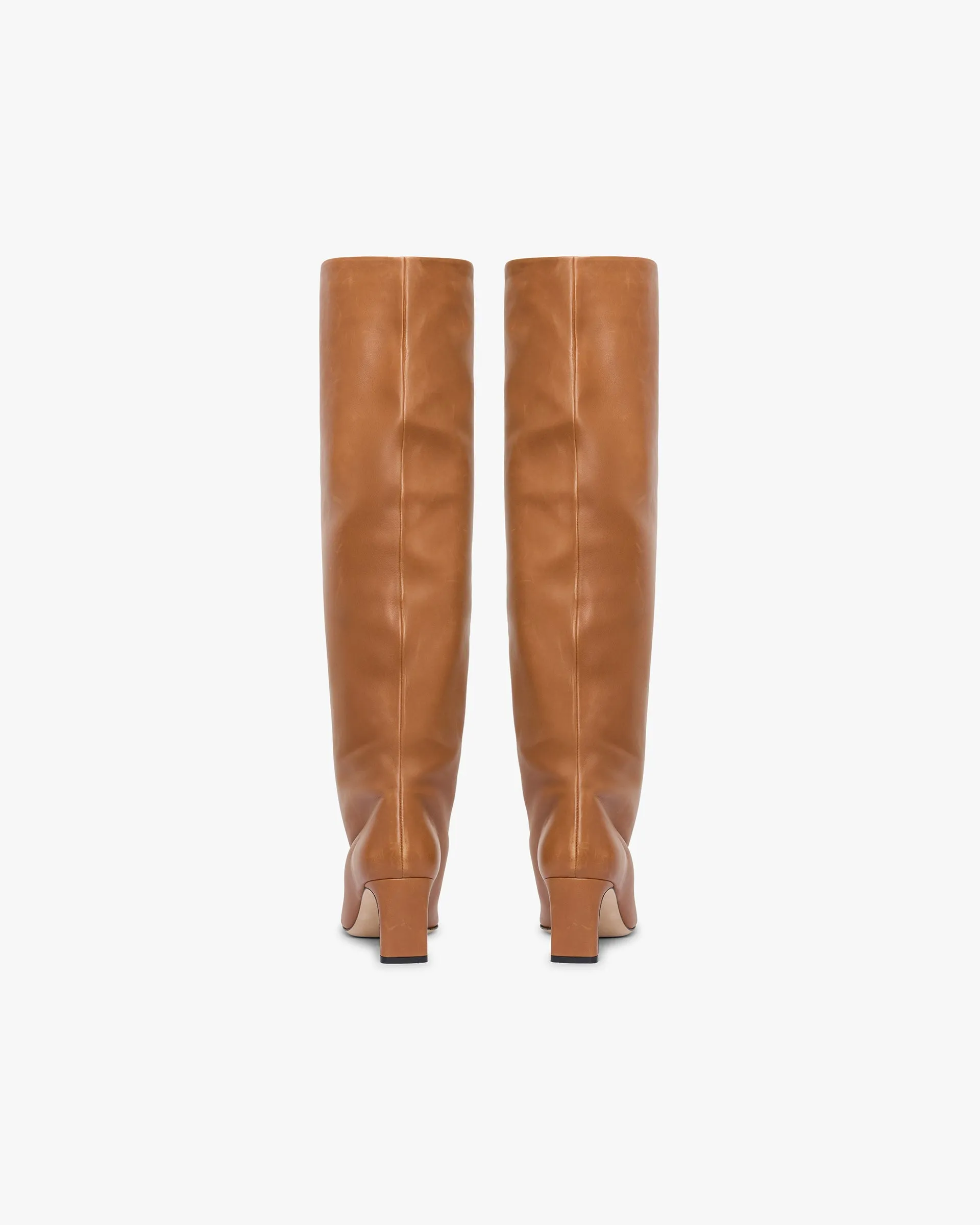 Square Toe Knee Boot - Tan sold by Represent product image thumbnail 4