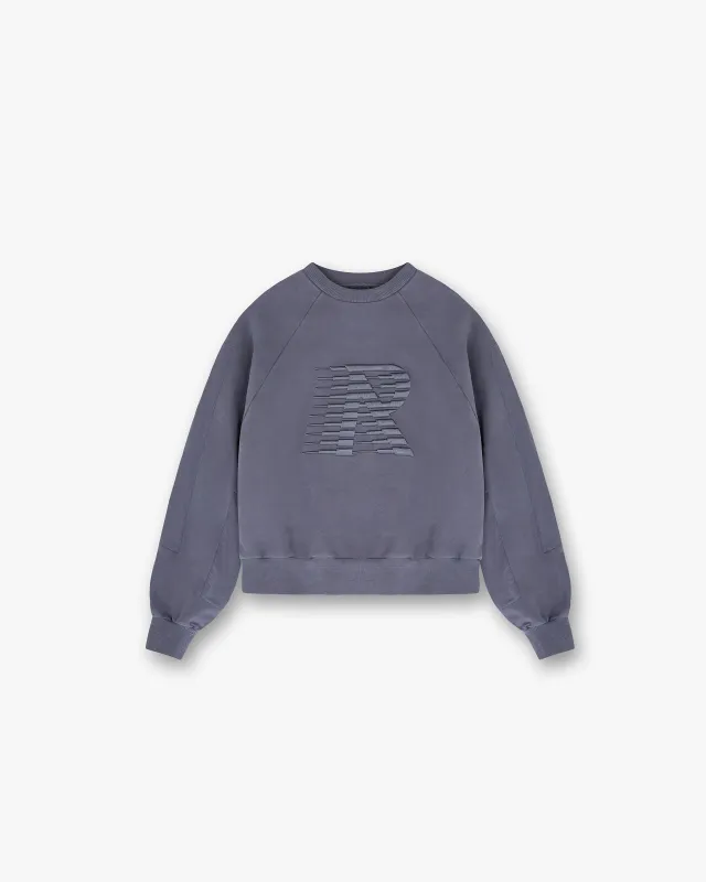 Reverse Long Sleeve Top - Washed Grey sold by Represent