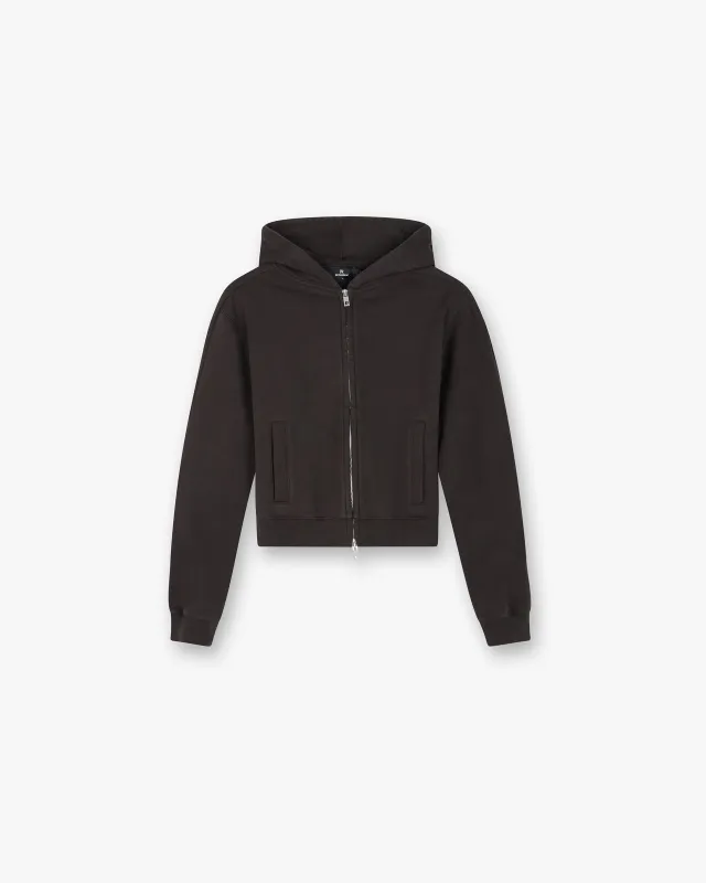 Owners Club Slim Zip Hoodie - Black Coffee sold by Represent