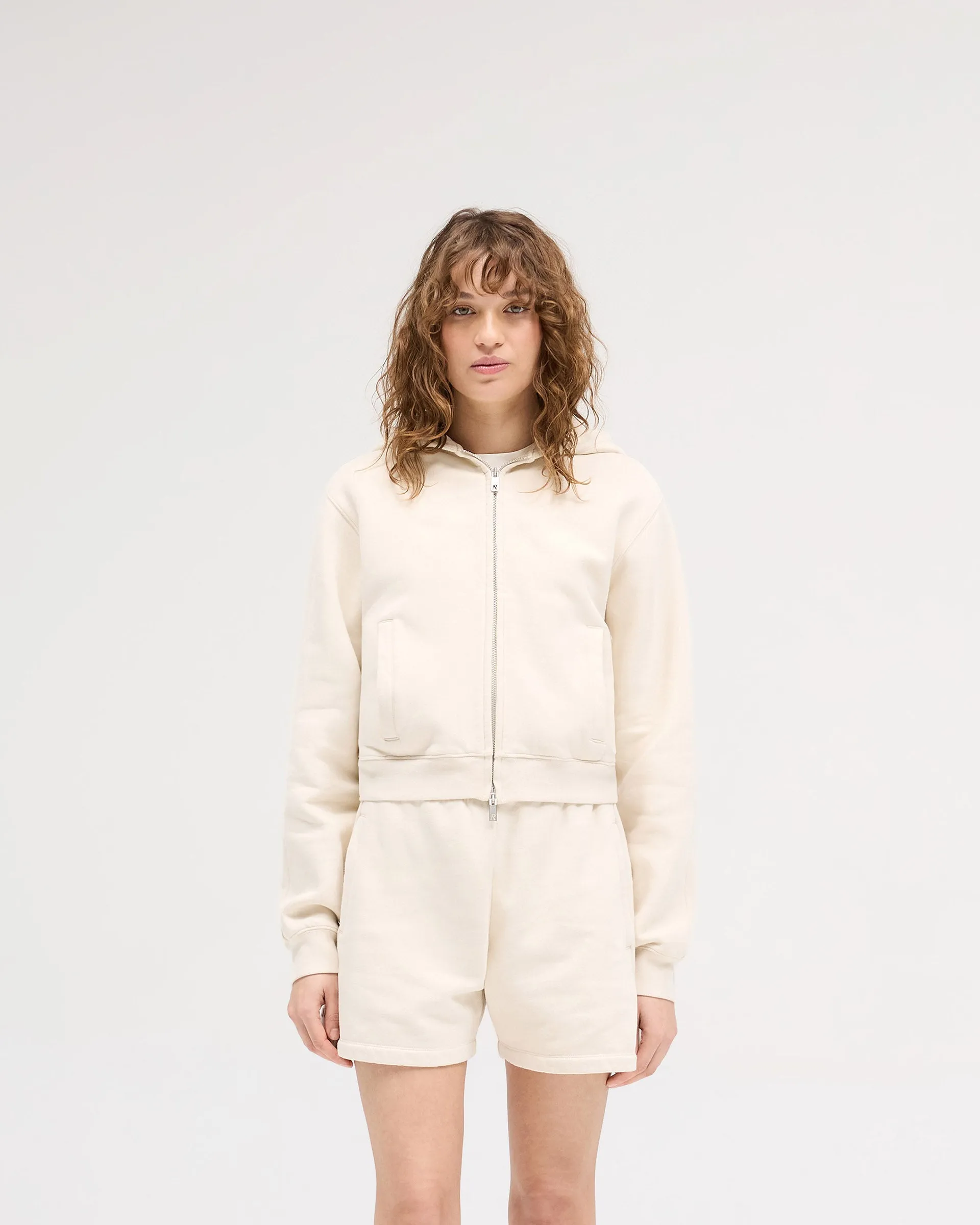 Owners Club Slim Zip Hoodie - Oat Milk sold by Represent product image thumbnail 3