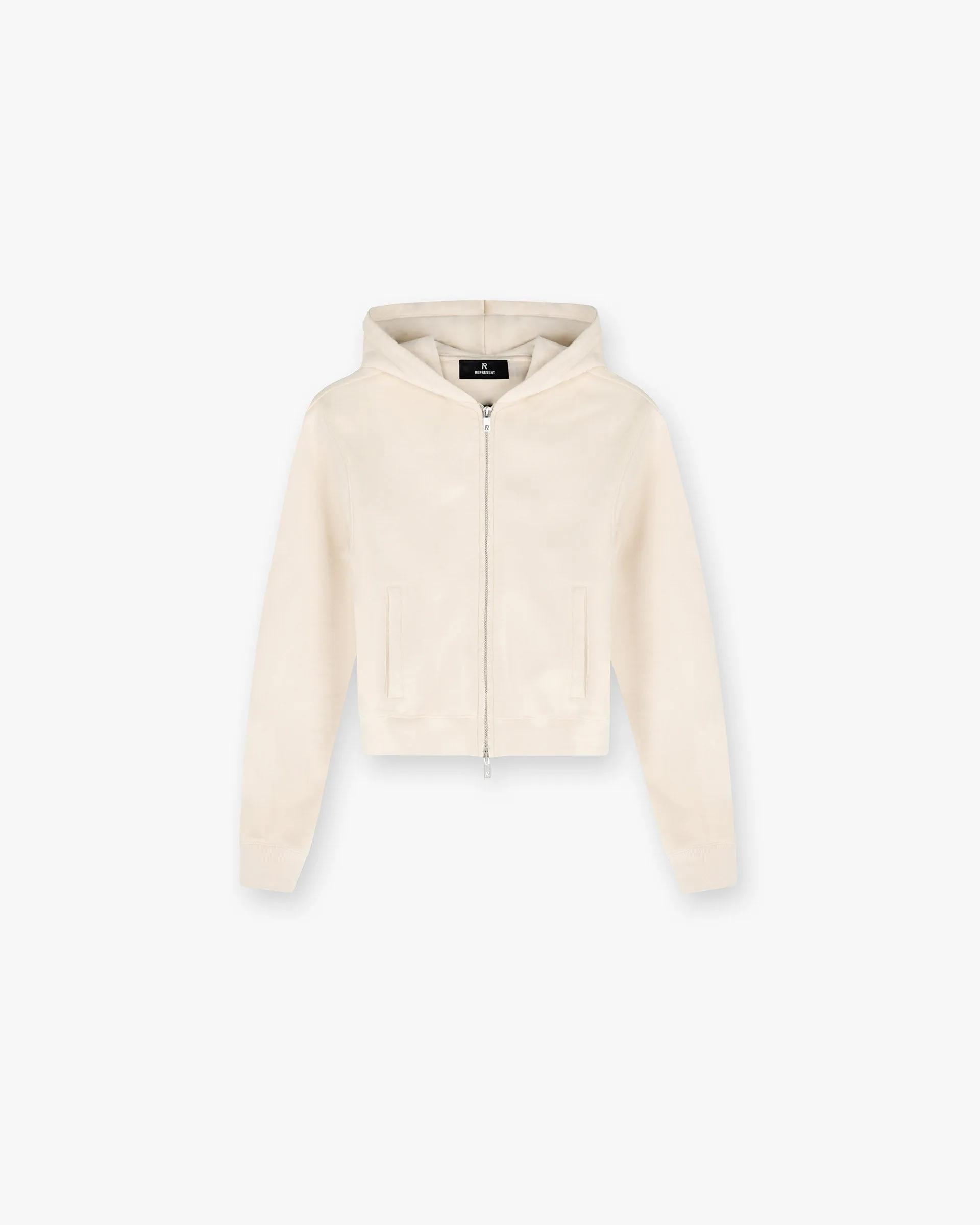 Owners Club Slim Zip Hoodie - Oat Milk sold by Represent