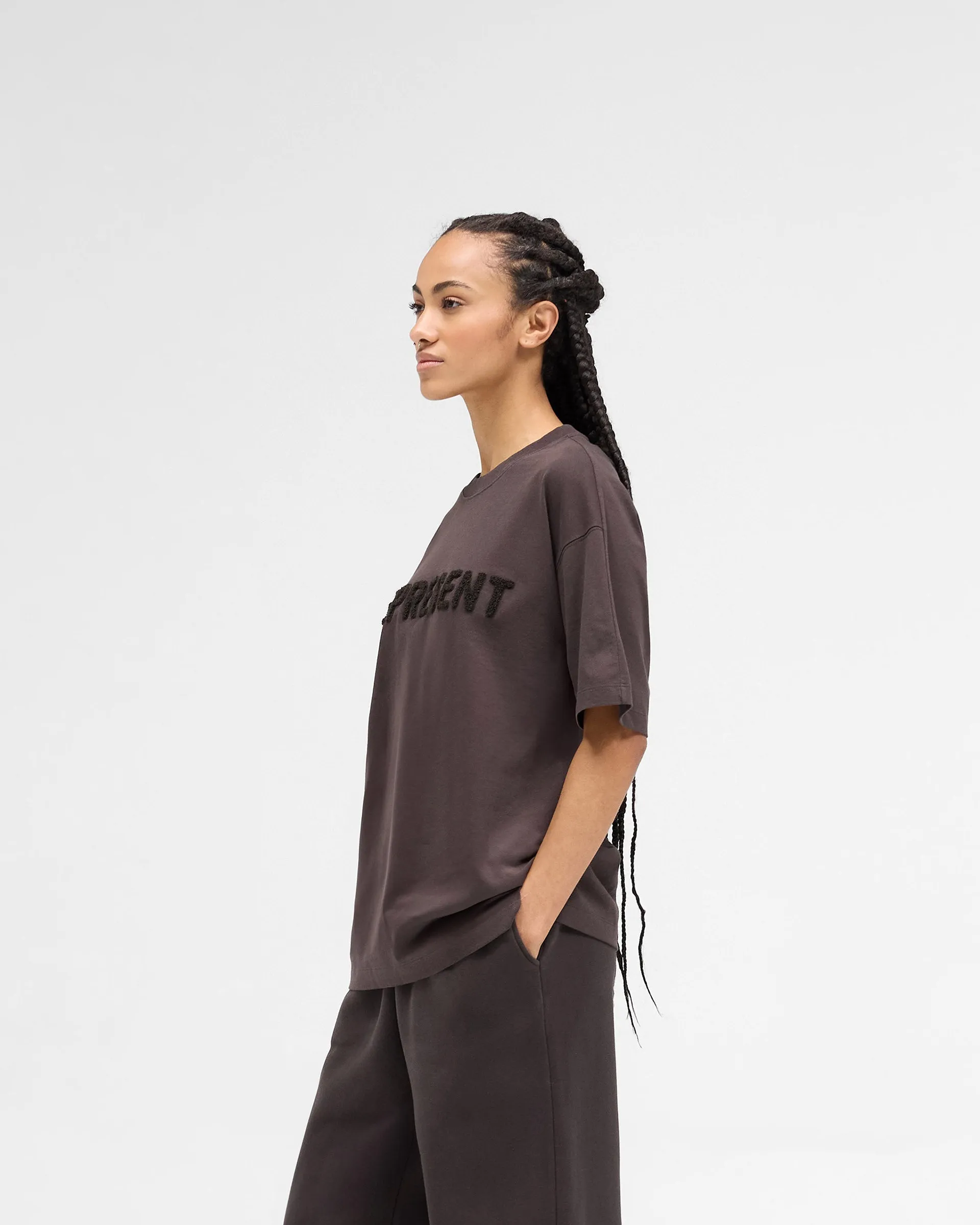 Owners Club Boyfriend T-Shirt - Black Coffee sold by Represent product image thumbnail 2