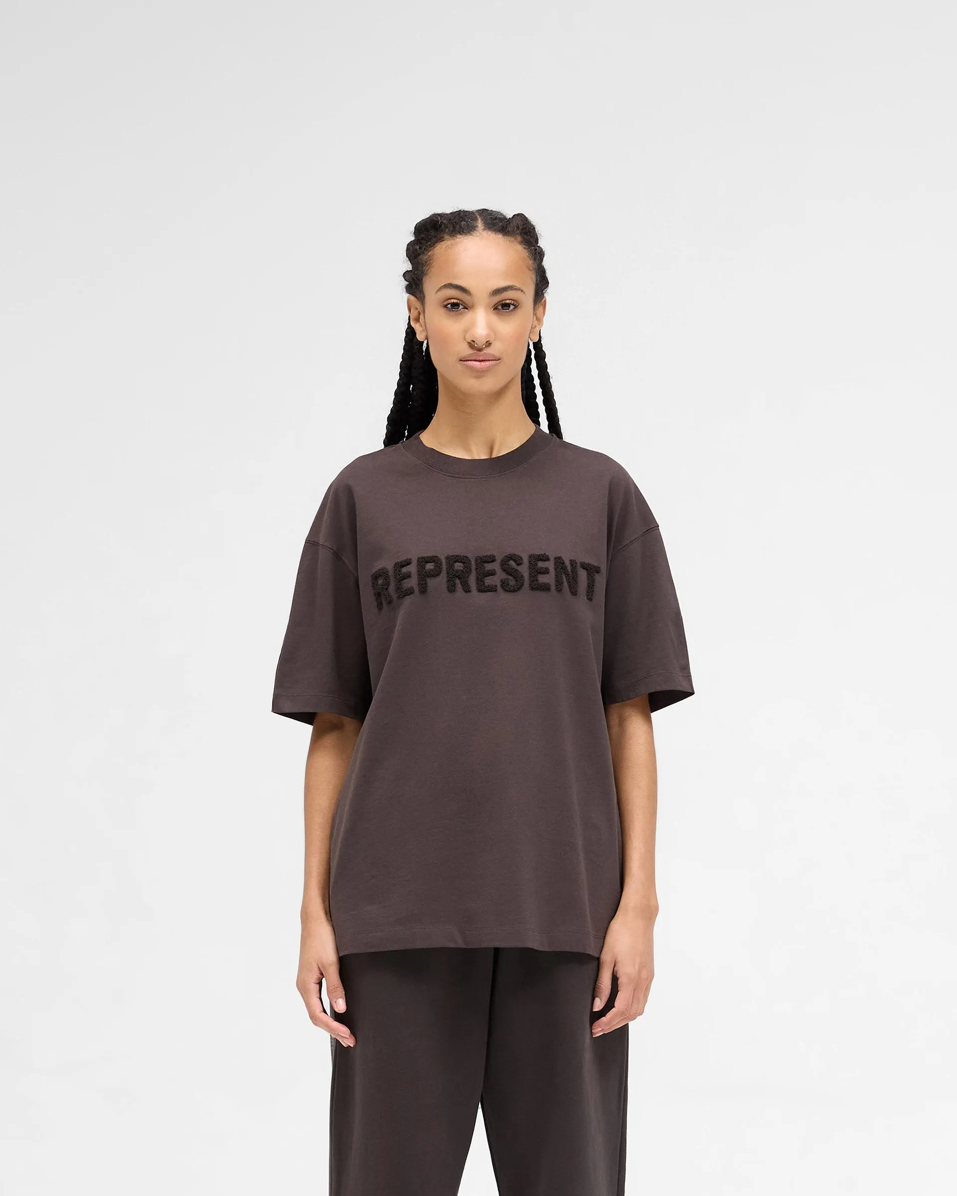 Owners Club Boyfriend T-Shirt - Black Coffee sold by Represent product image thumbnail 3