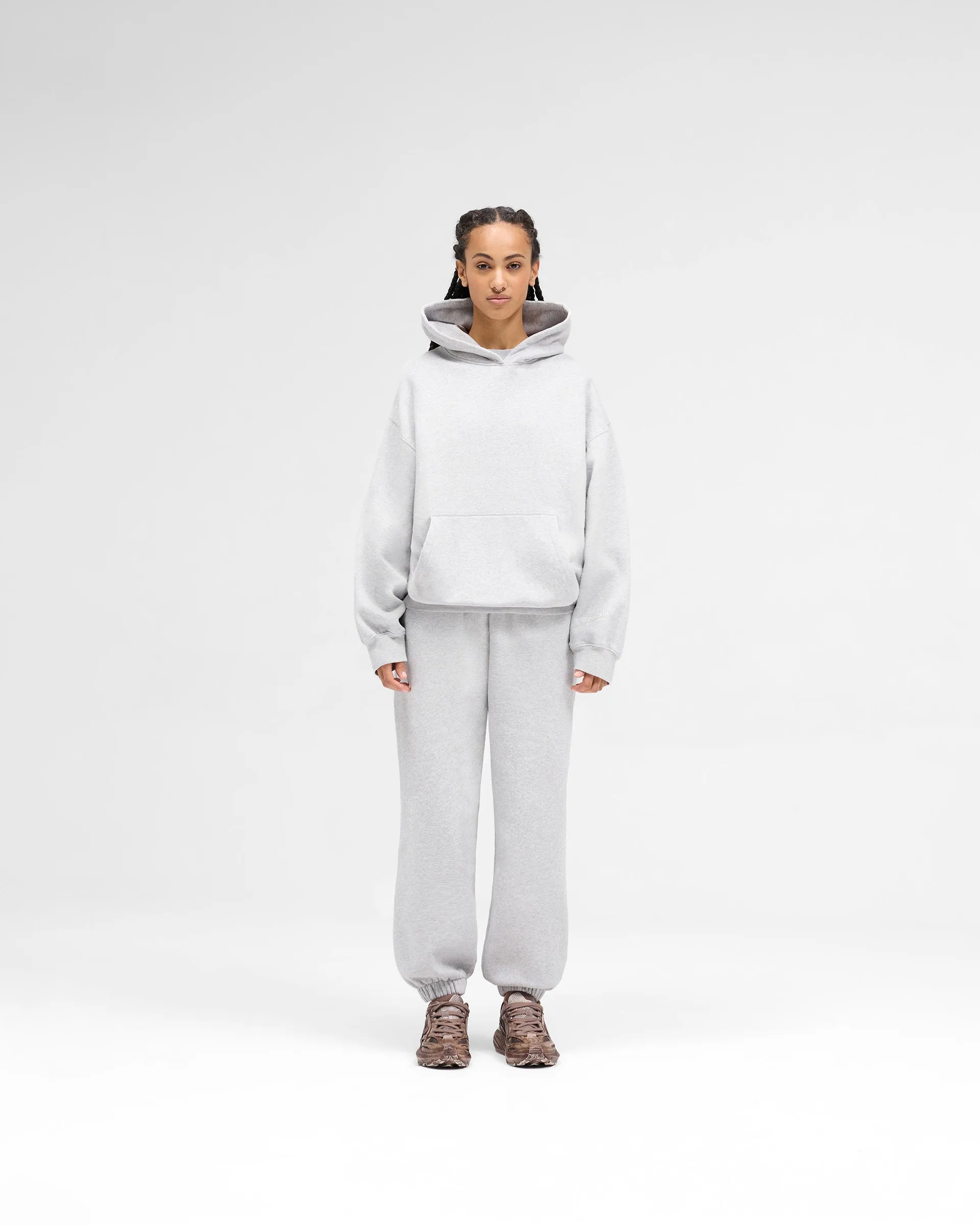 Owners Club Boyfriend Hoodie - Grey Marl sold by Represent product image thumbnail 5