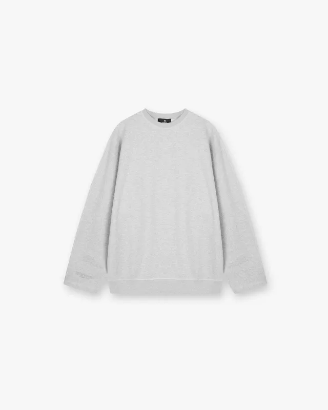 Owners Club Relaxed Sweater - Grey Marl sold by Represent