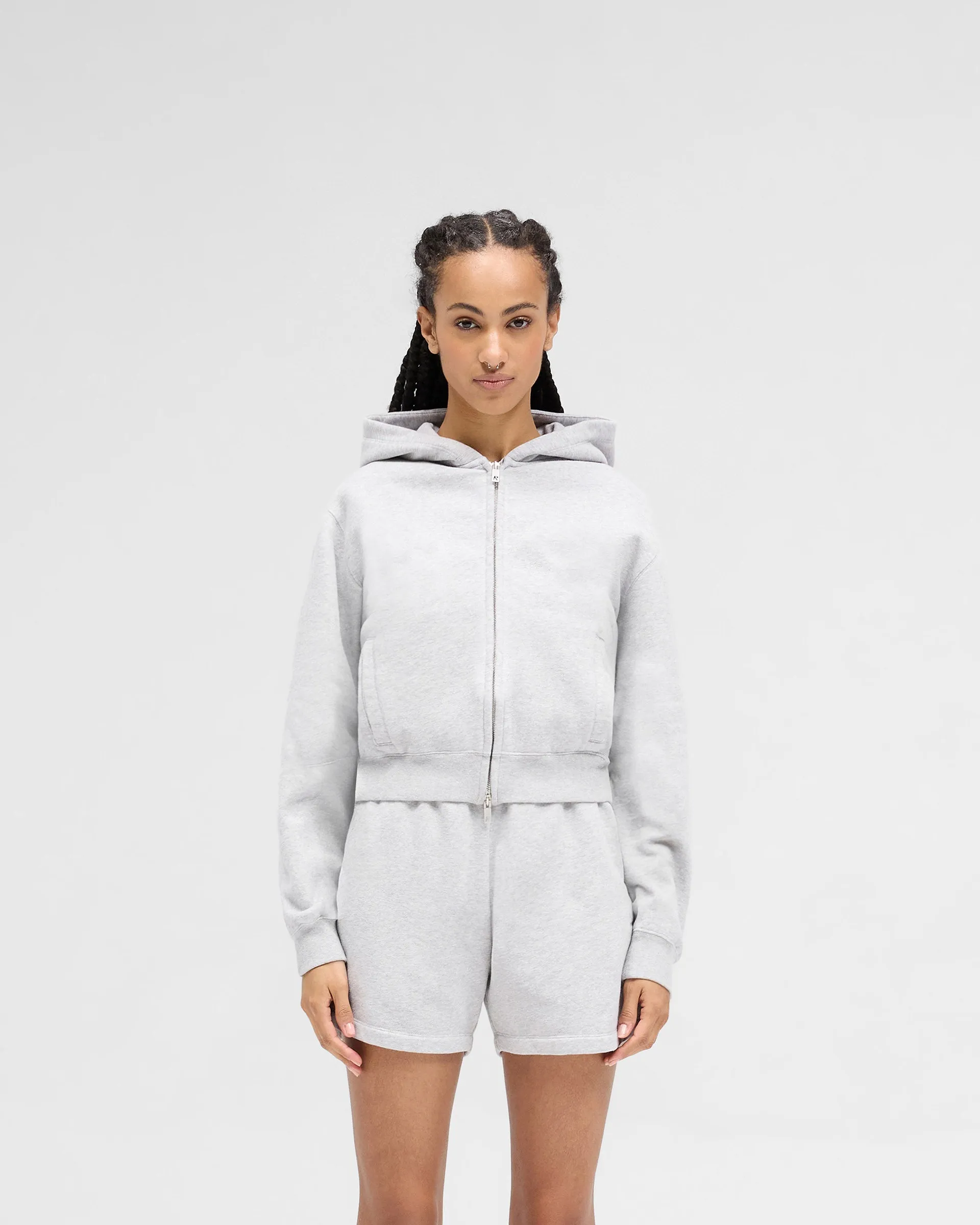 Owners Club Slim Zip Hoodie - Grey Marl sold by Represent product image thumbnail 3