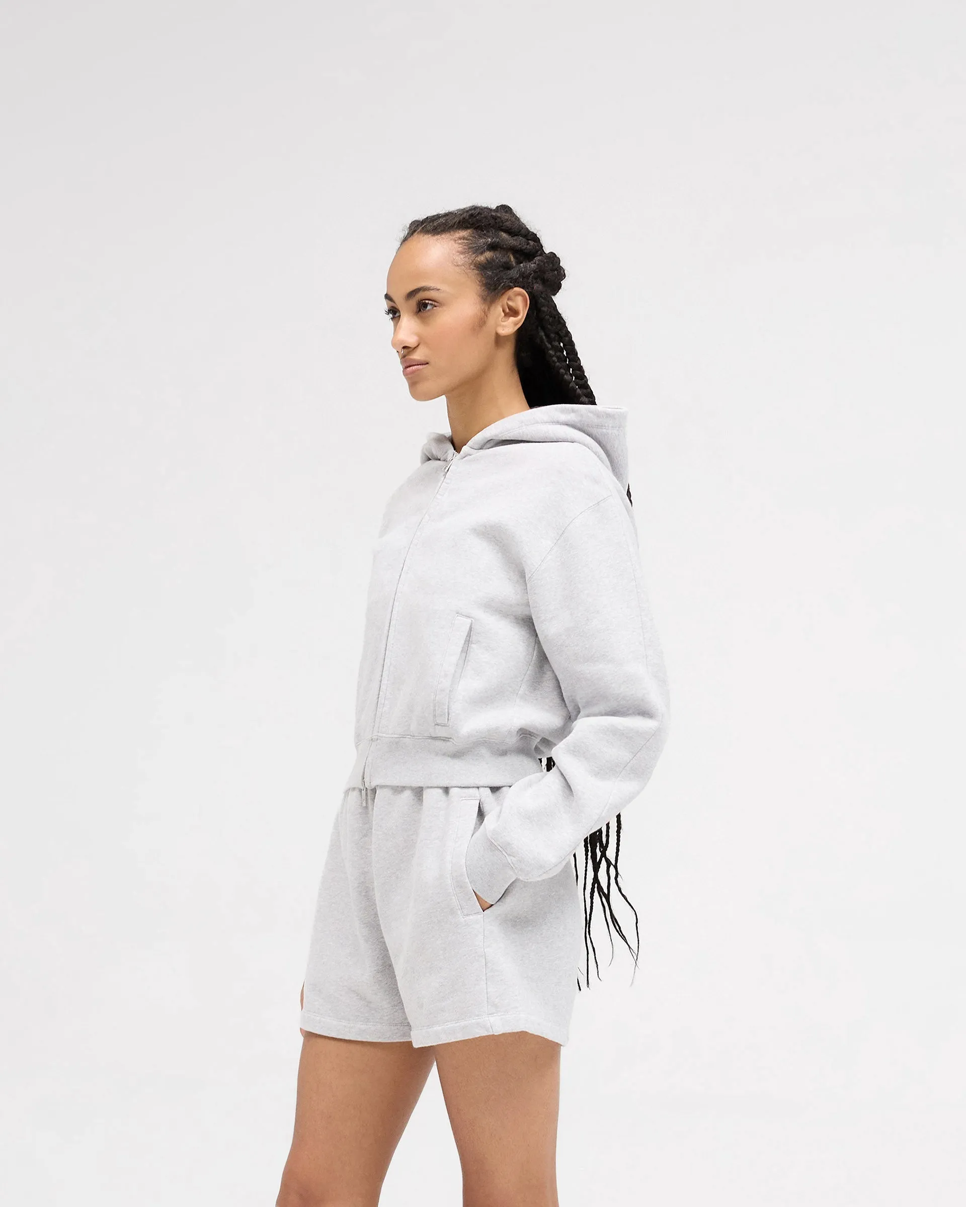 Owners Club Slim Zip Hoodie - Grey Marl sold by Represent product image thumbnail 2