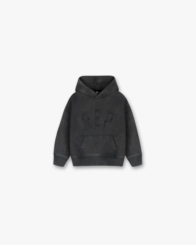 Mini Rep Applique Hoodie - Vintage Black sold by Represent