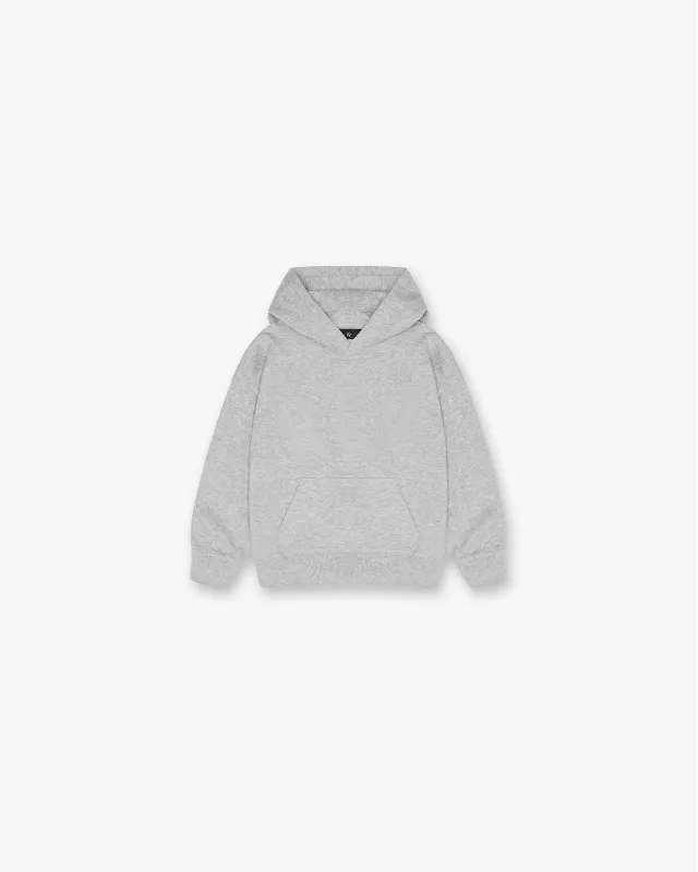 Mini Rep Applique Hoodie - Grey Marl sold by Represent