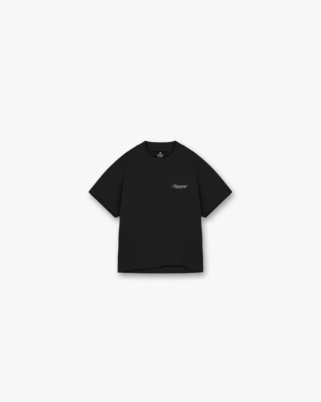 Represent Mini Owners Club Script T-Shirt - Jet Black sold by Represent