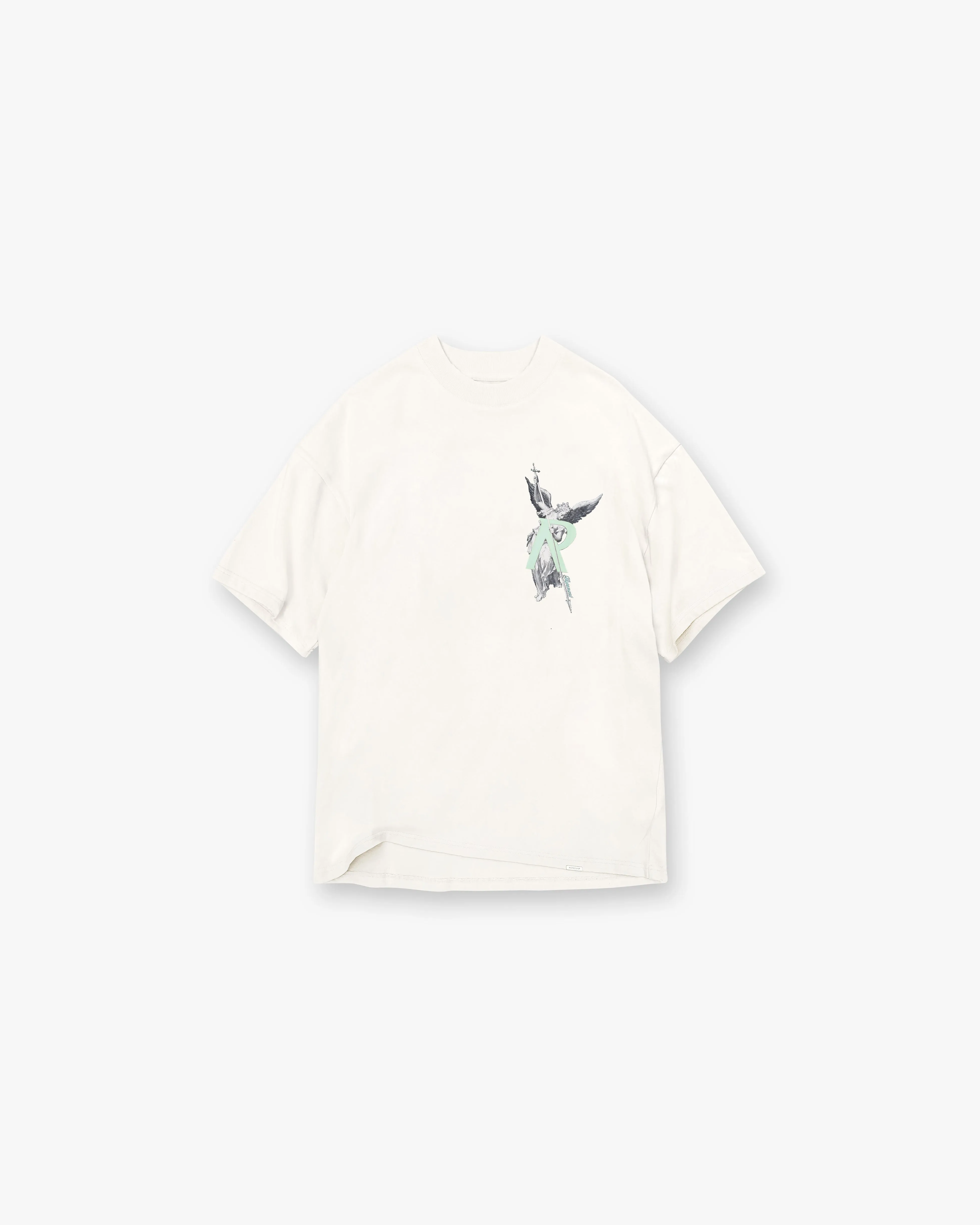 Archangel Initial T-Shirt - Salt sold by Represent