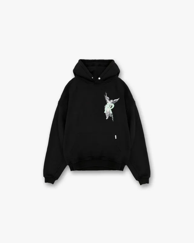 Archangel Initial Hoodie - Jet Black sold by Represent