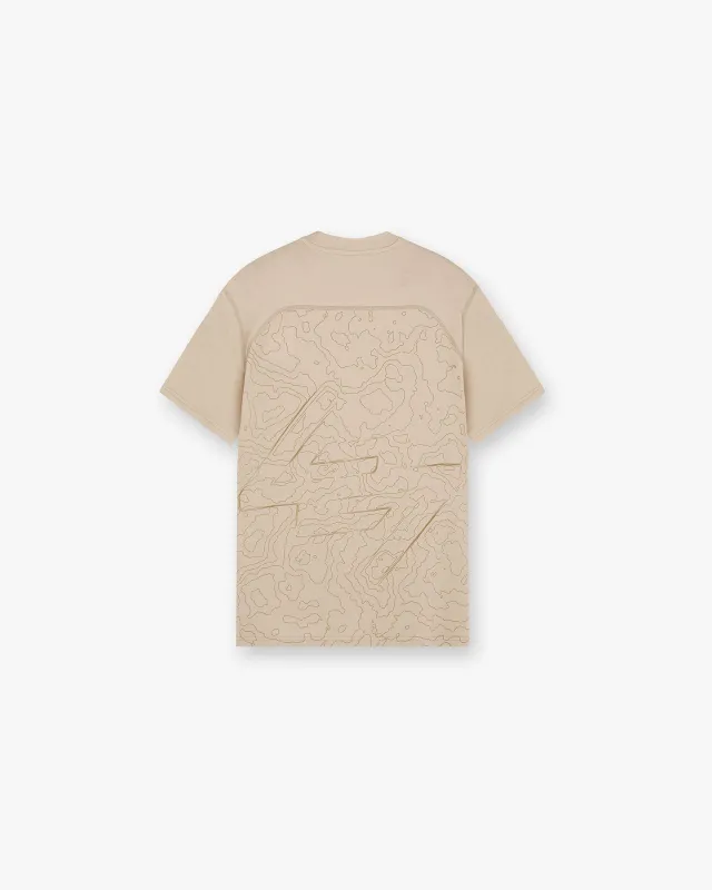 247 Contour Run T-Shirt - Pebble sold by Represent