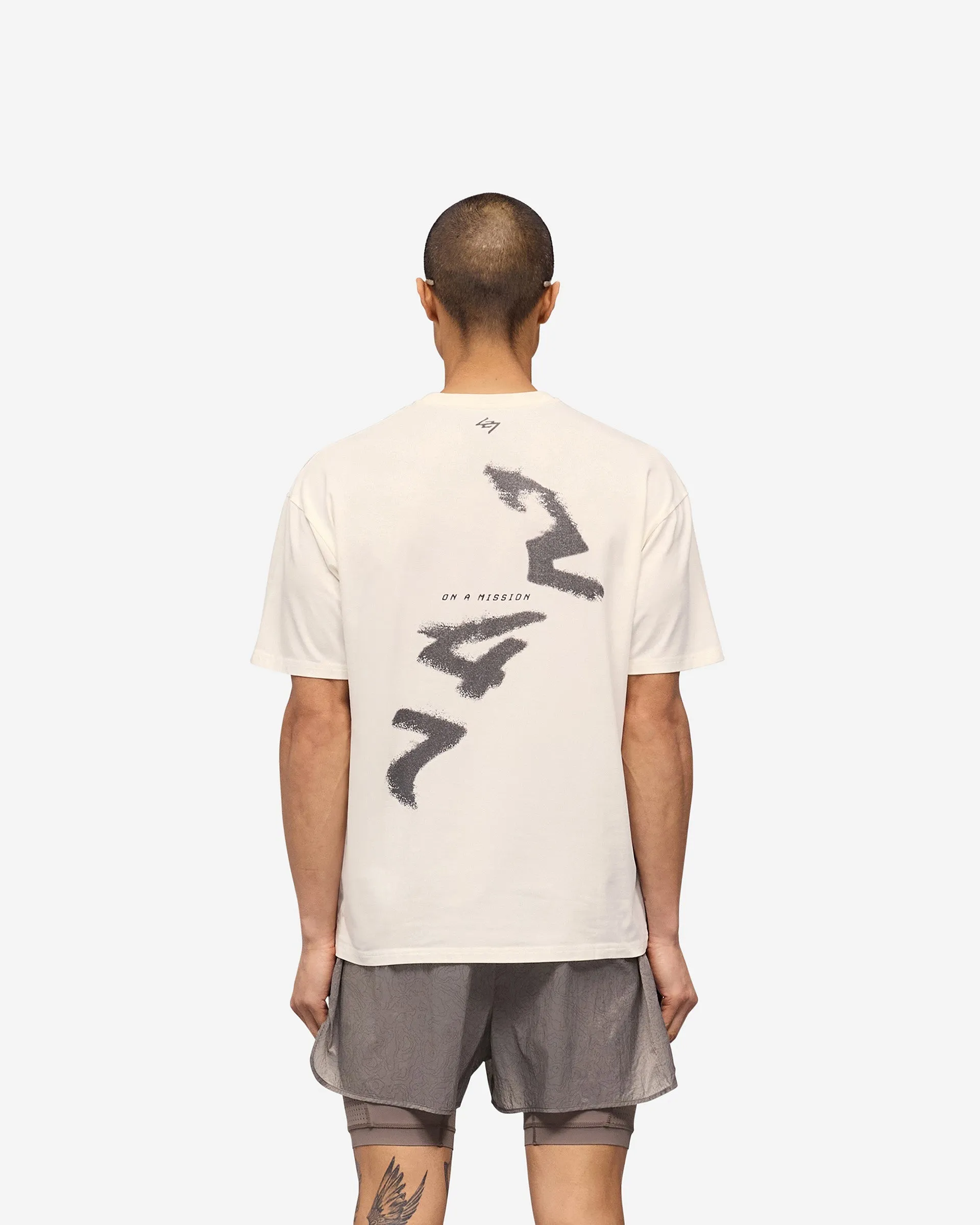 247 Motion Oversized T-Shirt - Flat White sold by Represent product image thumbnail 5