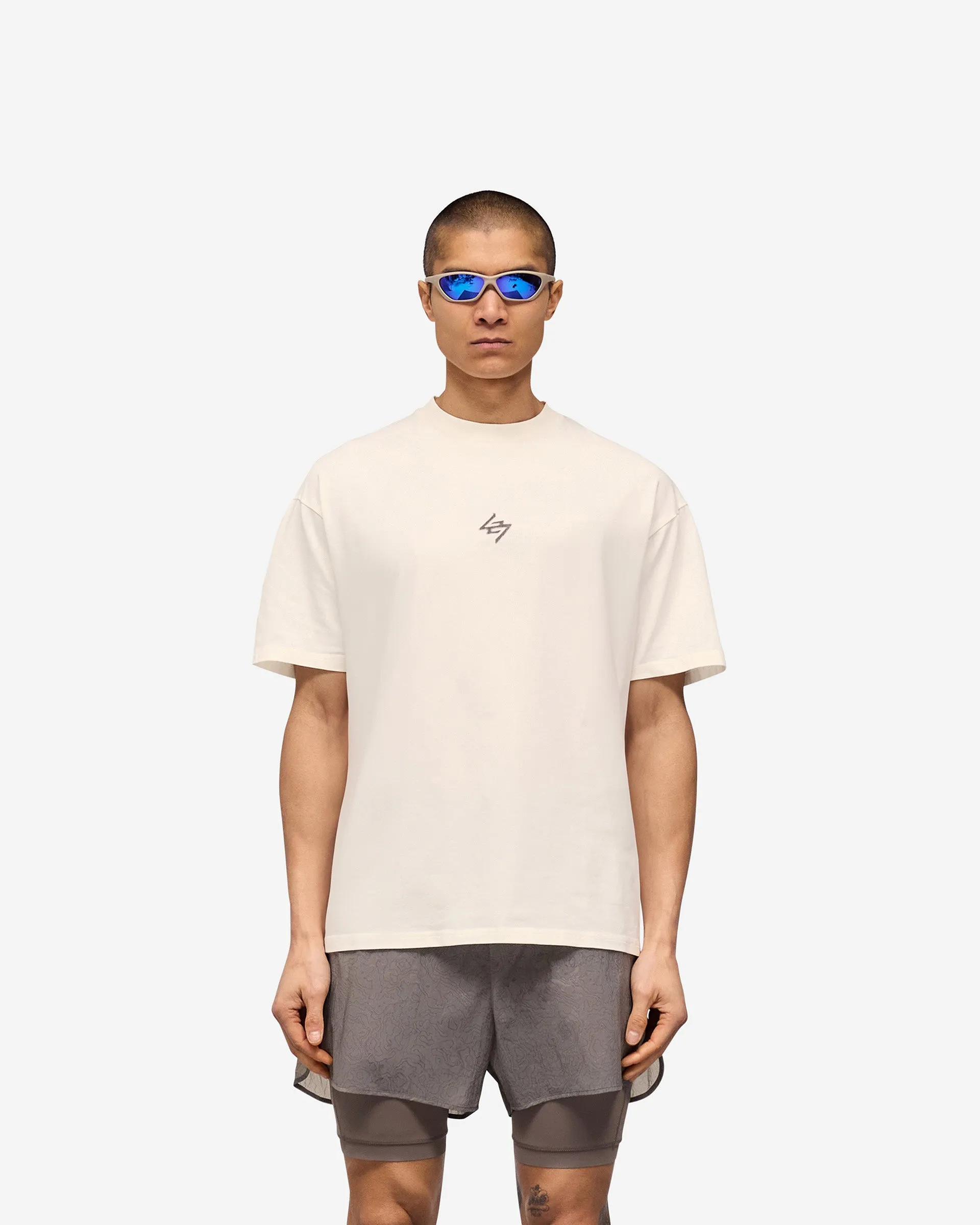 247 Motion Oversized T-Shirt - Flat White sold by Represent product image thumbnail 3
