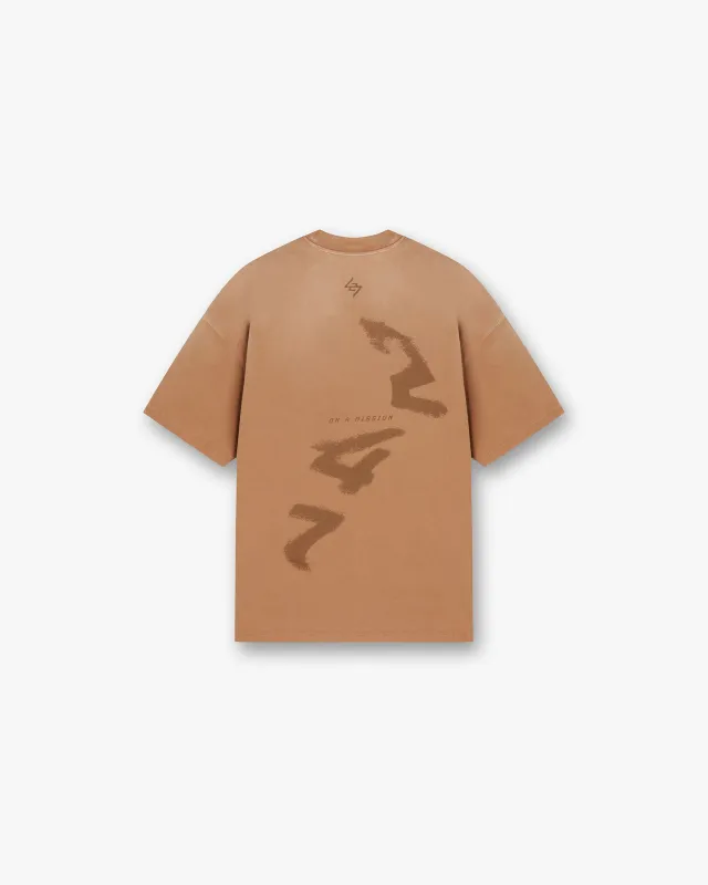 247 Motion Oversized T-Shirt - Rust sold by Represent