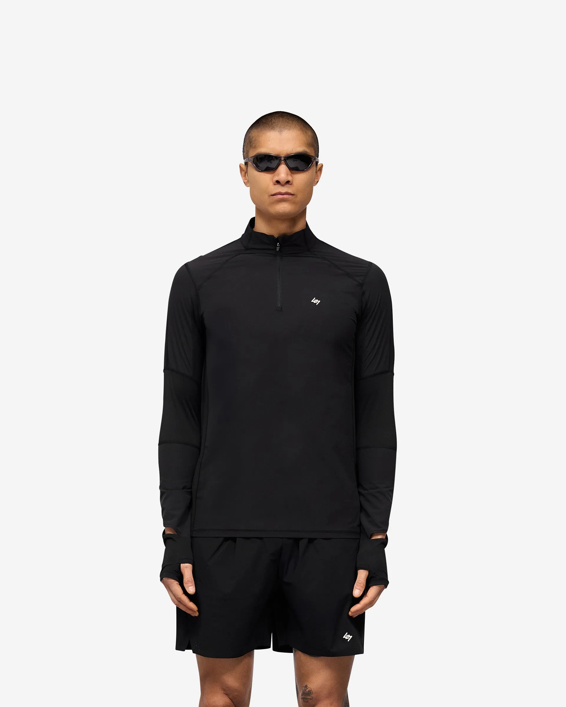 247 Run Quarter Zip - Jet Black sold by Represent product image thumbnail 3