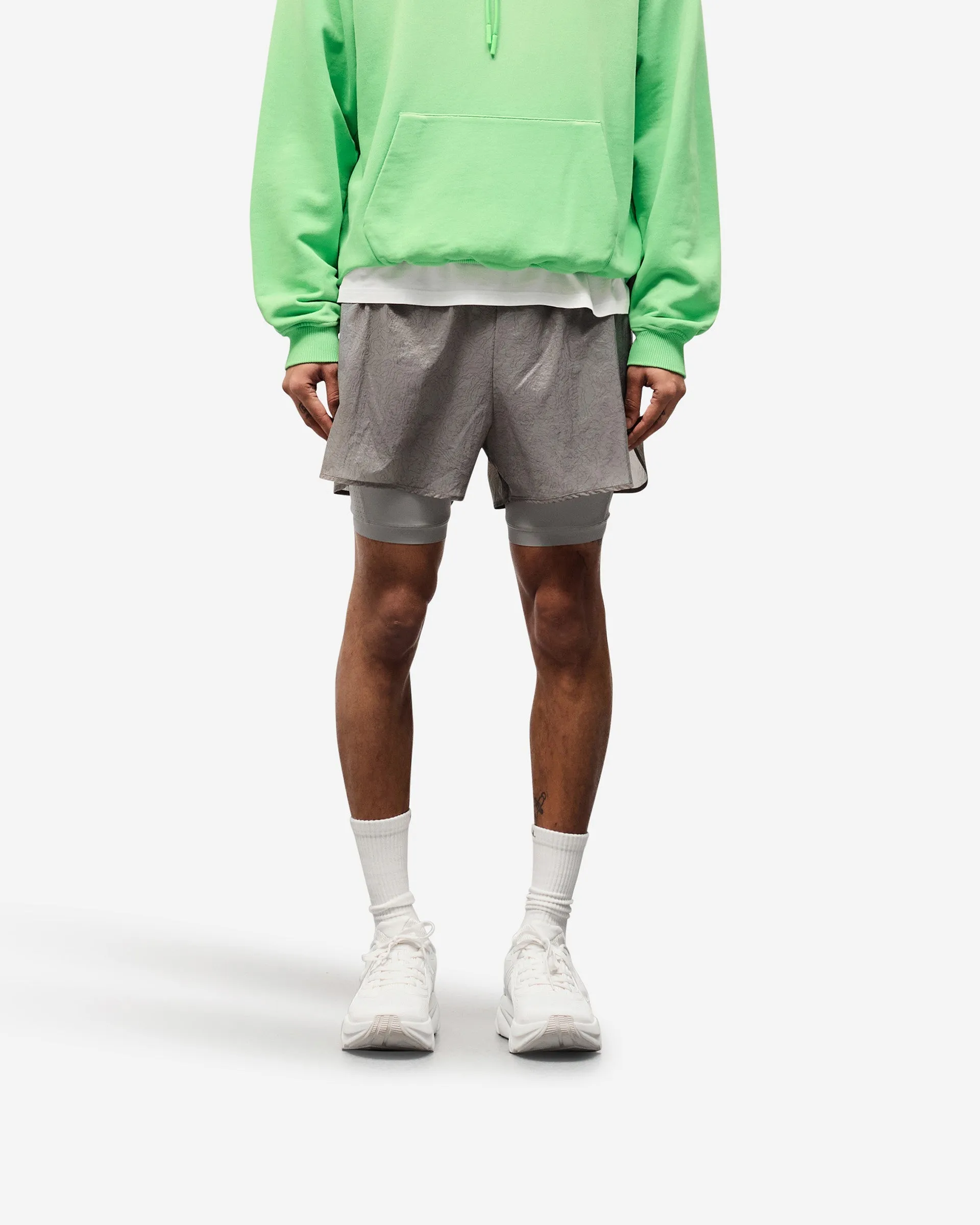 247 Contour 2-In-1 Run Shorts - Titanium sold by Represent product image thumbnail 3