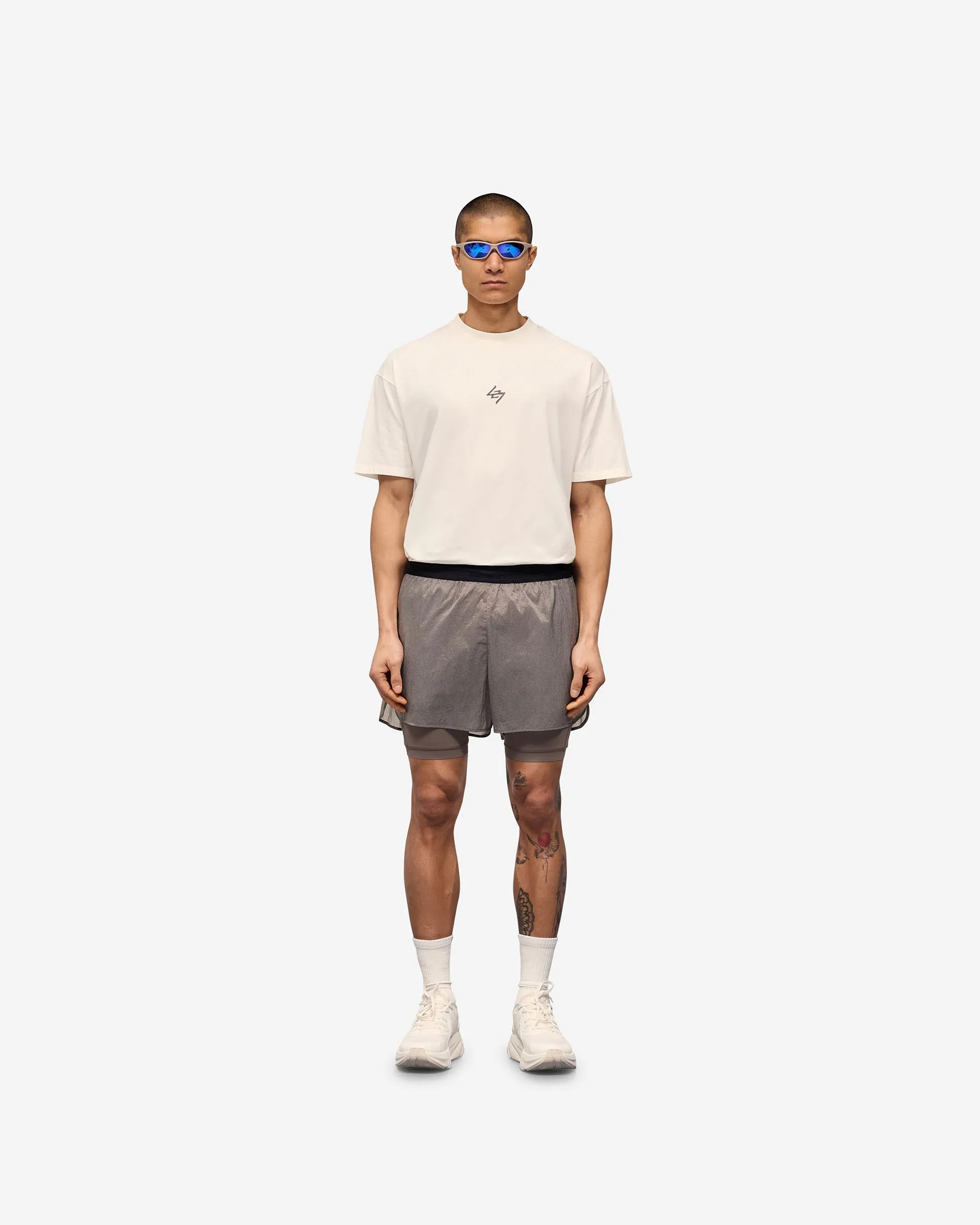 247 Contour 2-In-1 Run Shorts - Pebble sold by Represent product image thumbnail 5
