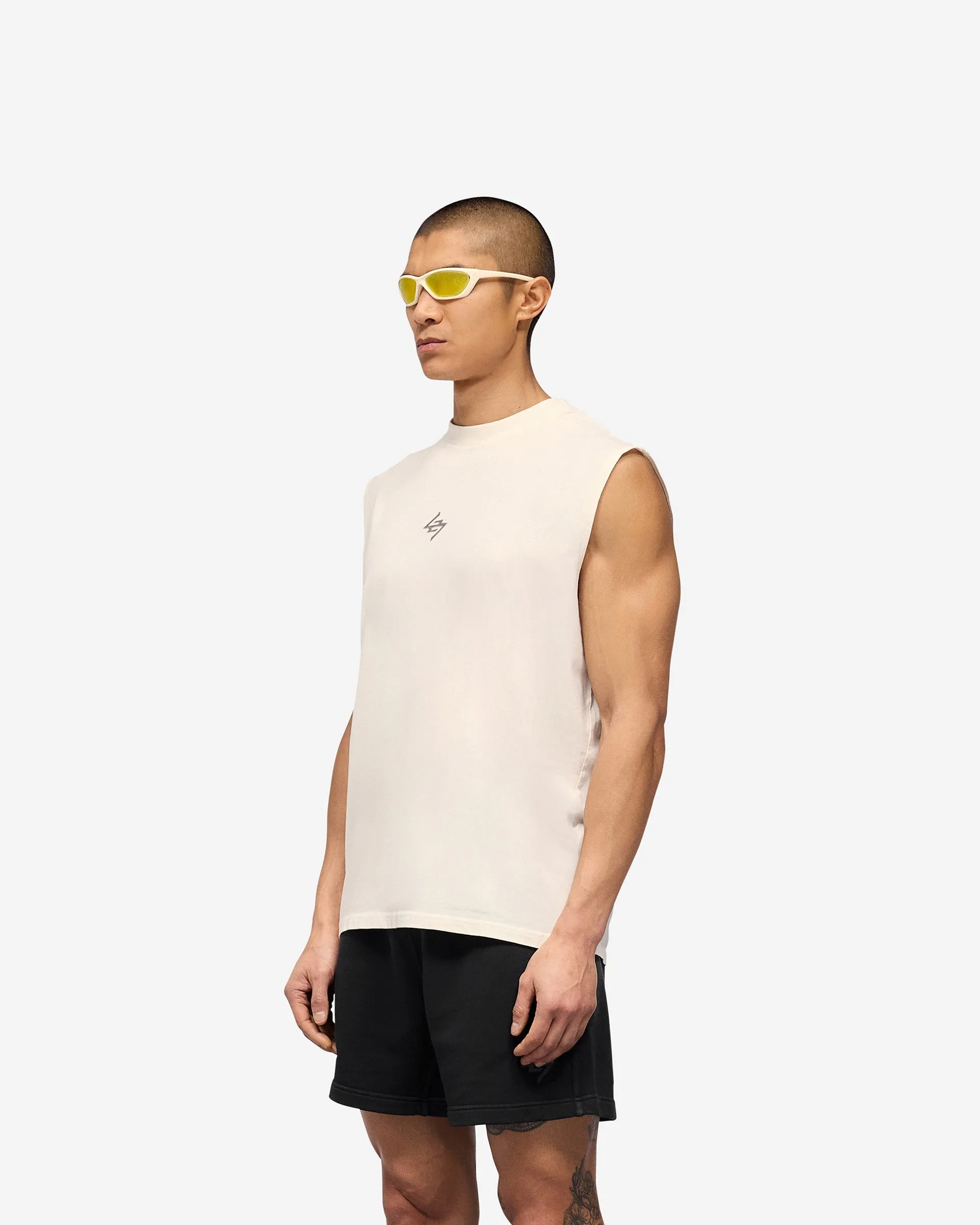 247 Motion Oversized Tank - Flat White sold by Represent product image thumbnail 4