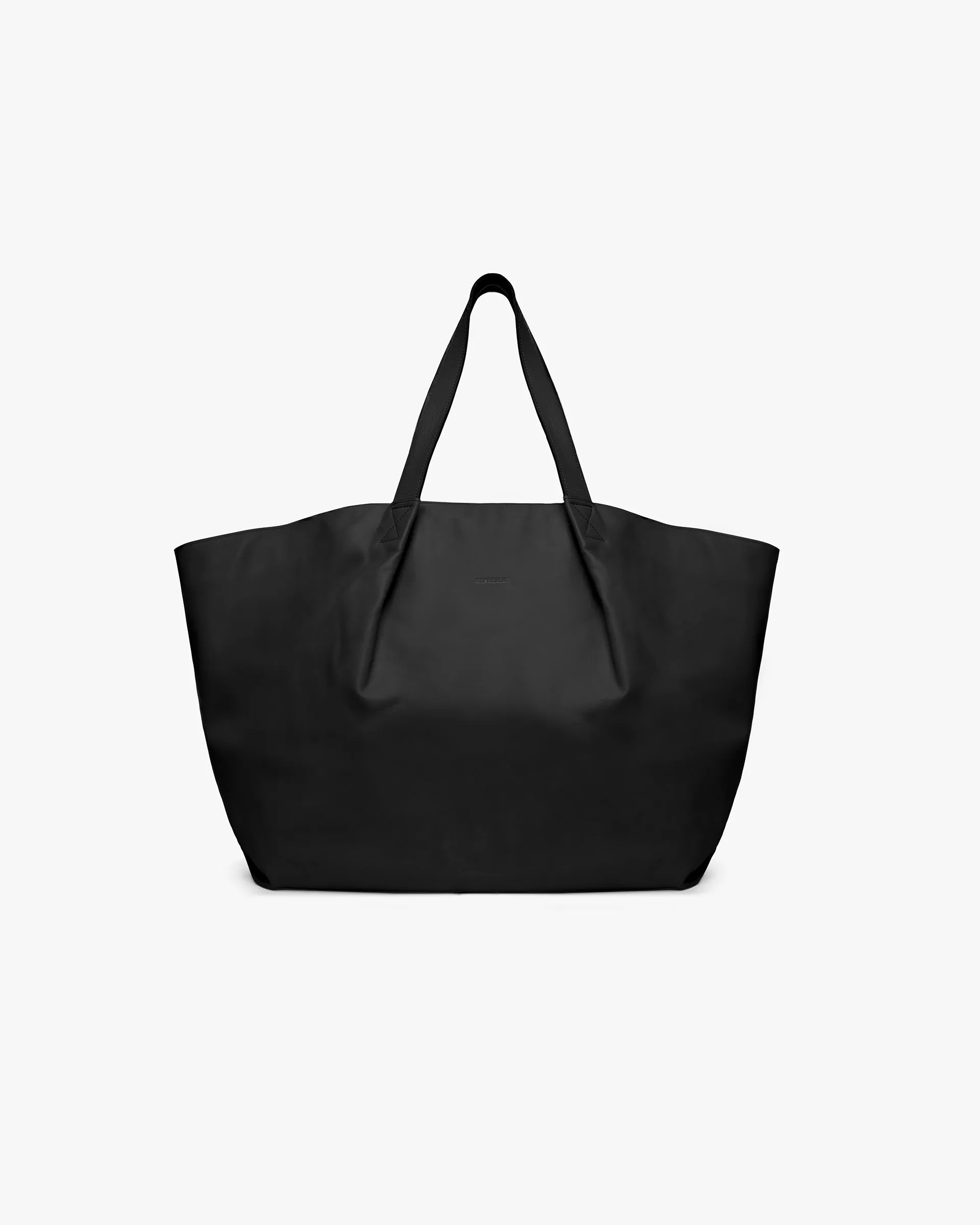 Leather Pleat Large Tote - Jet Black sold by Represent