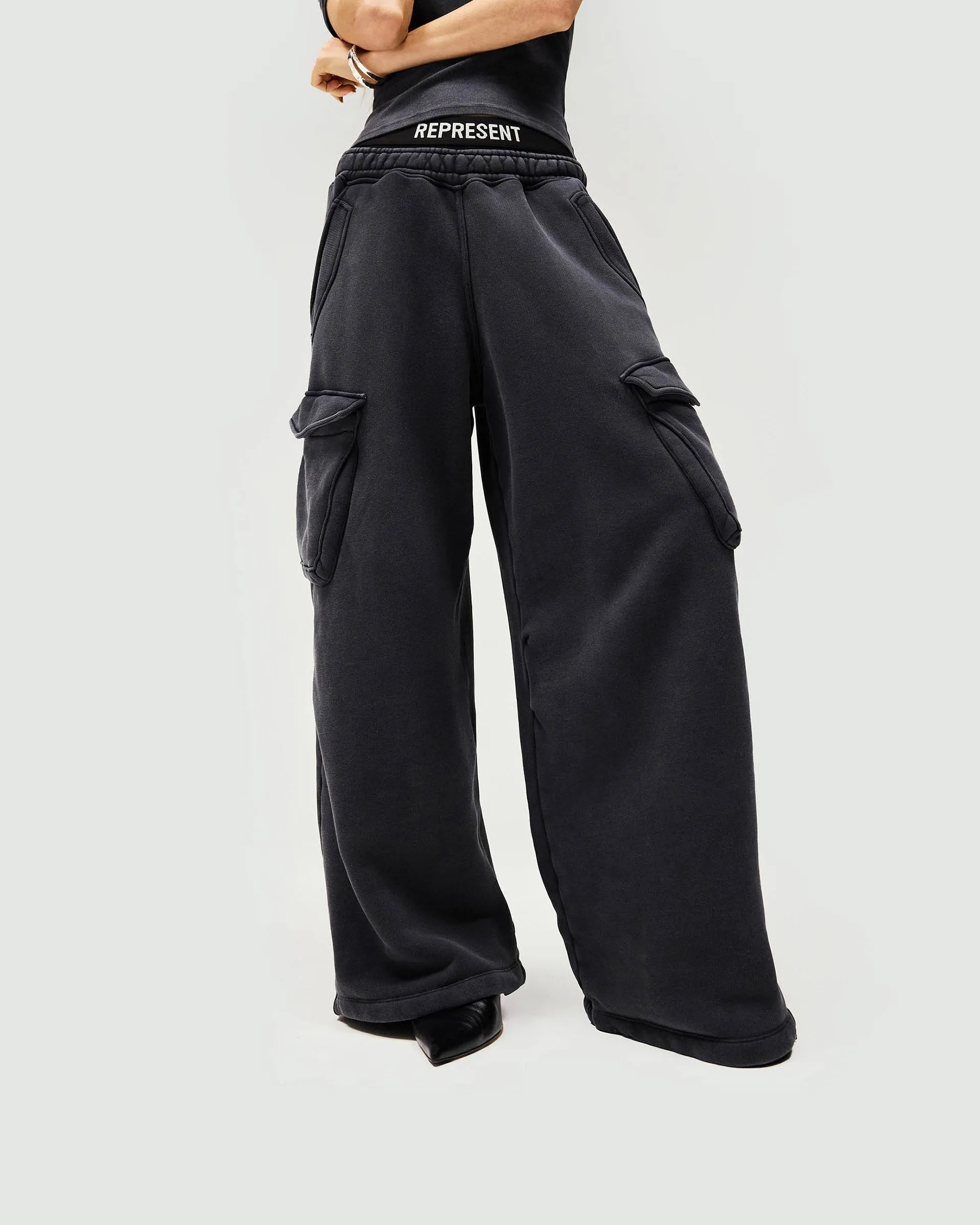 Initial Cargo Jogger - Washed Black sold by Represent product image thumbnail 4
