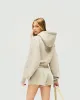 Initial Oversized Crop Hoodie - Storm sold by Represent