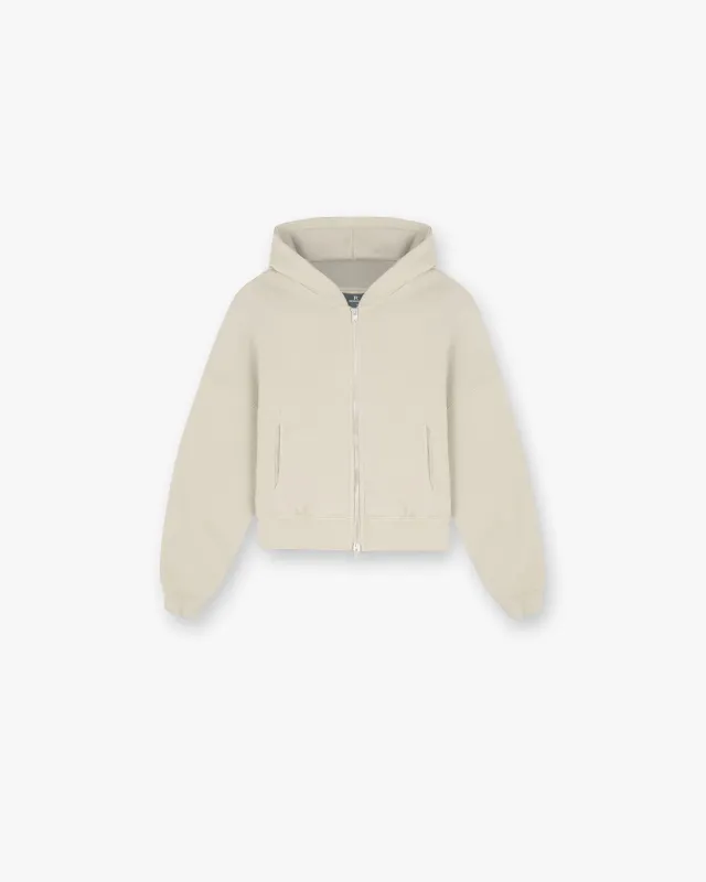 Initial Oversized Crop Hoodie - Storm sold by Represent