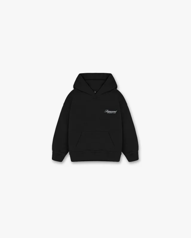 Represent Mini Owners Club Script Hoodie - Jet Black sold by Represent