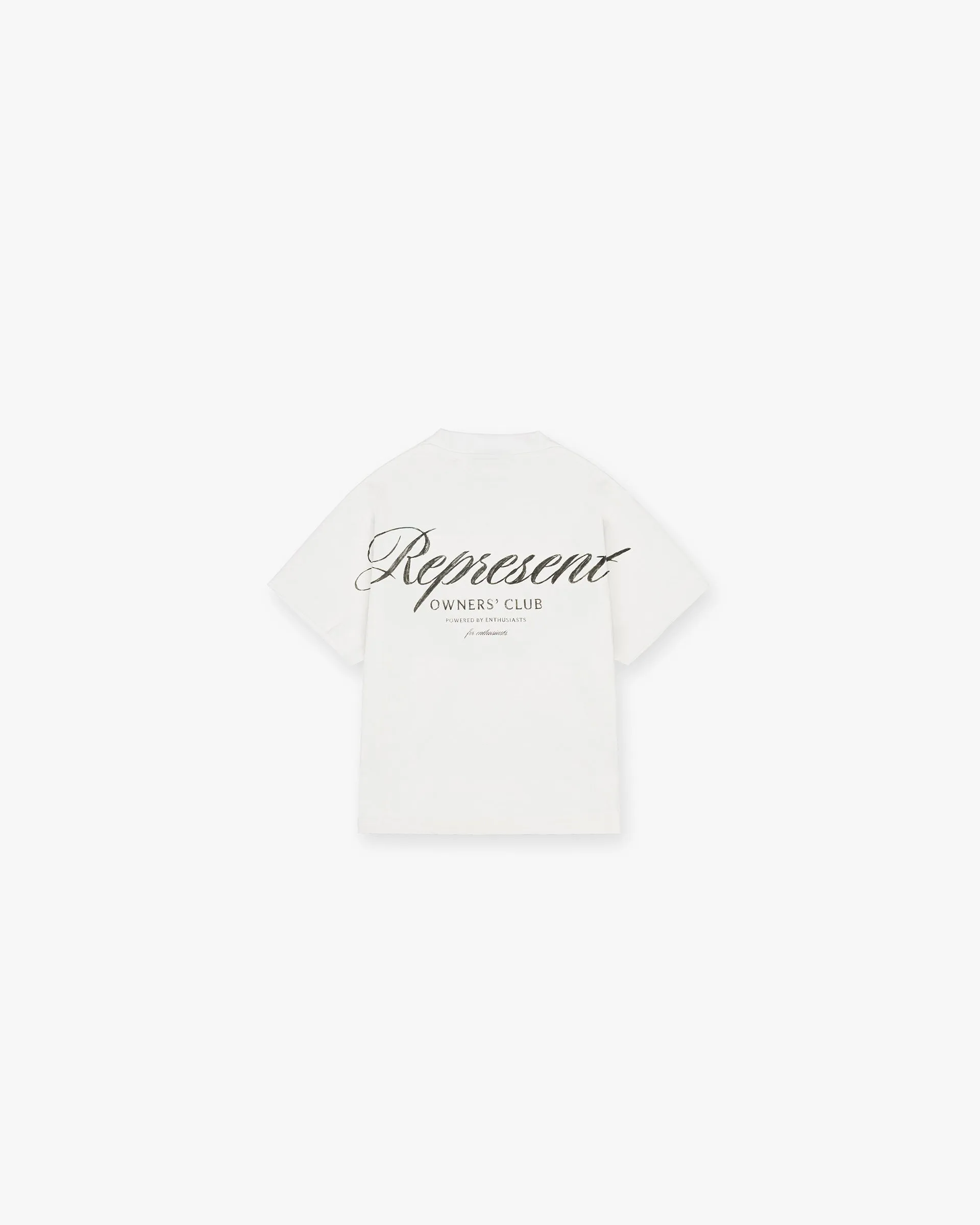 Represent Mini Owners Club Script T-Shirt - Flat White sold by Represent product image thumbnail 2