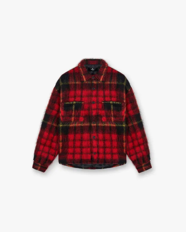 Mohair Overshirt - Red Check sold by Represent