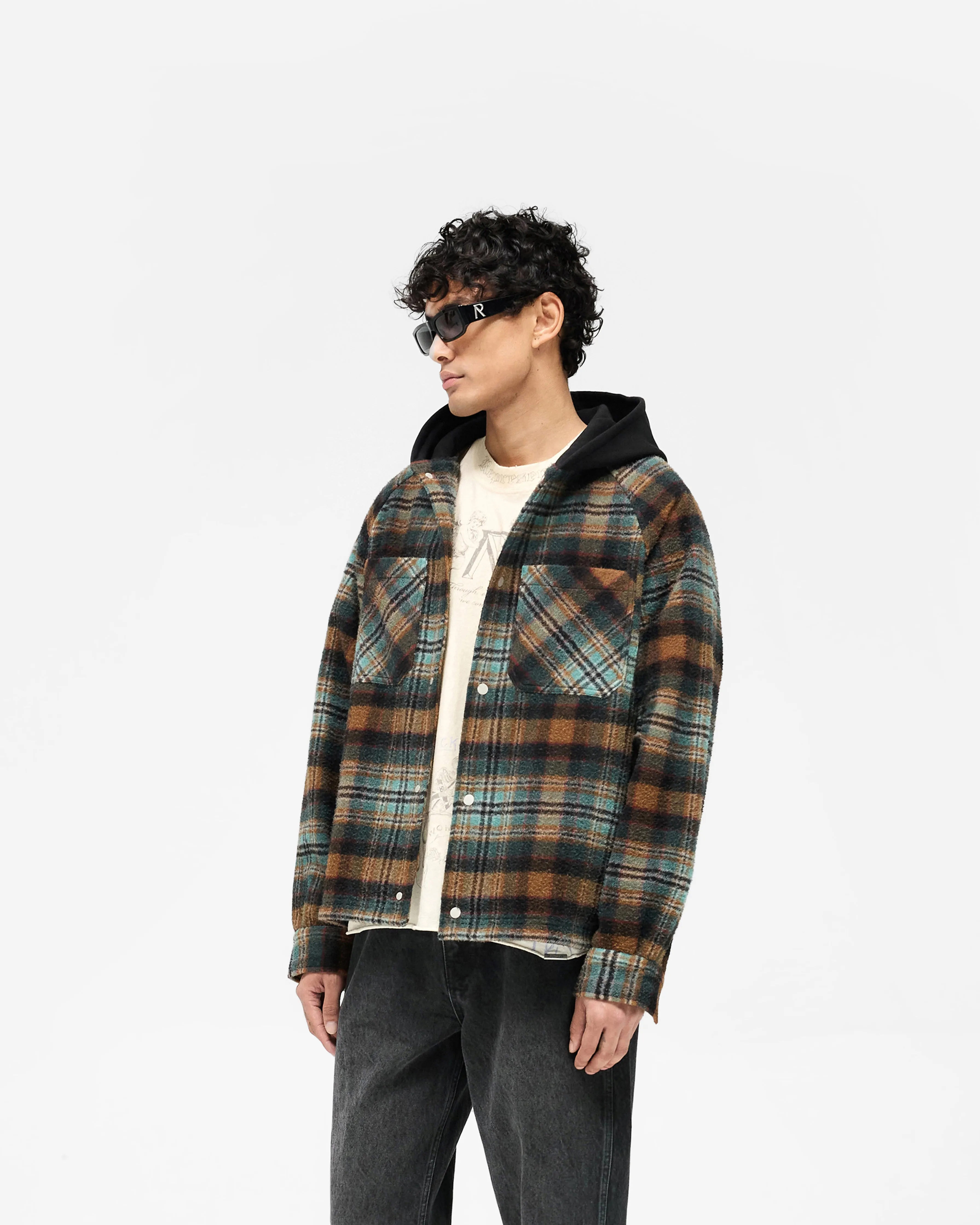 Hooded Overshirt - Check sold by Represent product image thumbnail 2