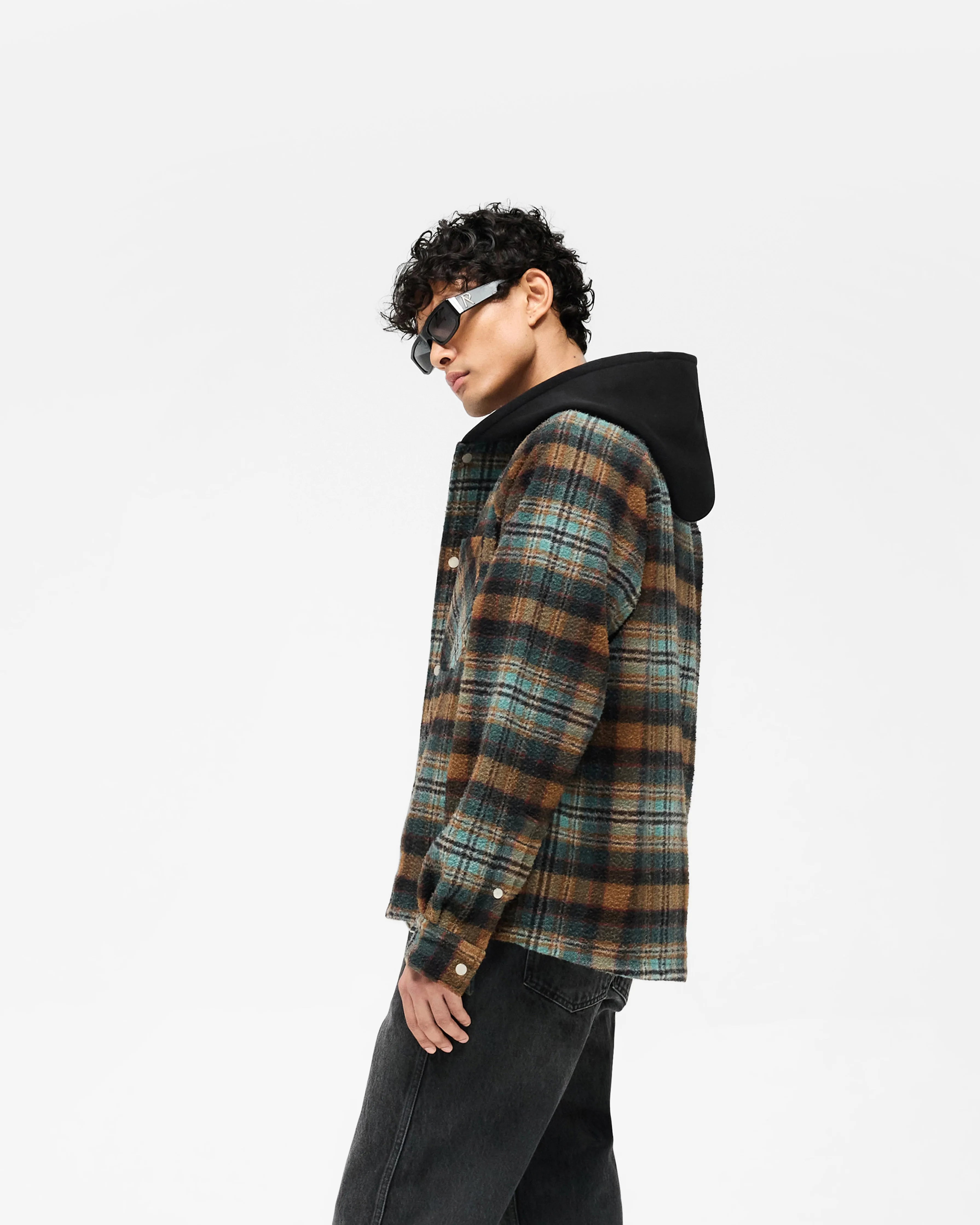 Hooded Overshirt - Check sold by Represent product image thumbnail 5