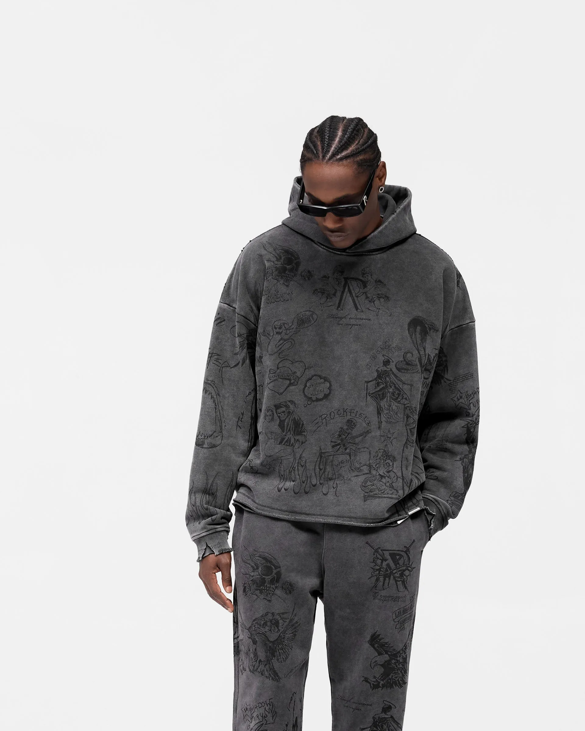 Legacy Hoodie - Vintage Grey sold by Represent product image thumbnail 4