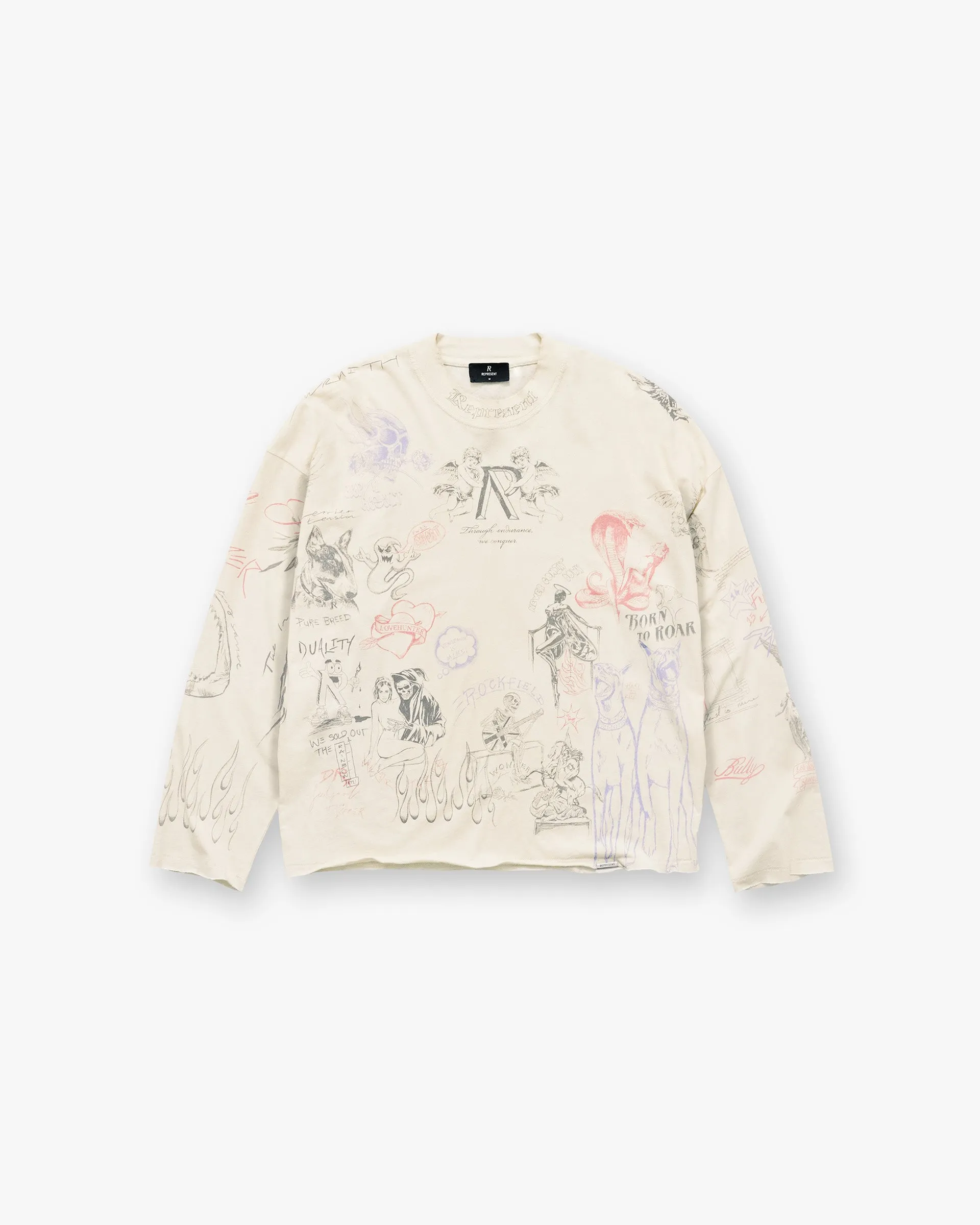 Legacy Long Sleeve T-Shirt - Buttercream sold by Represent