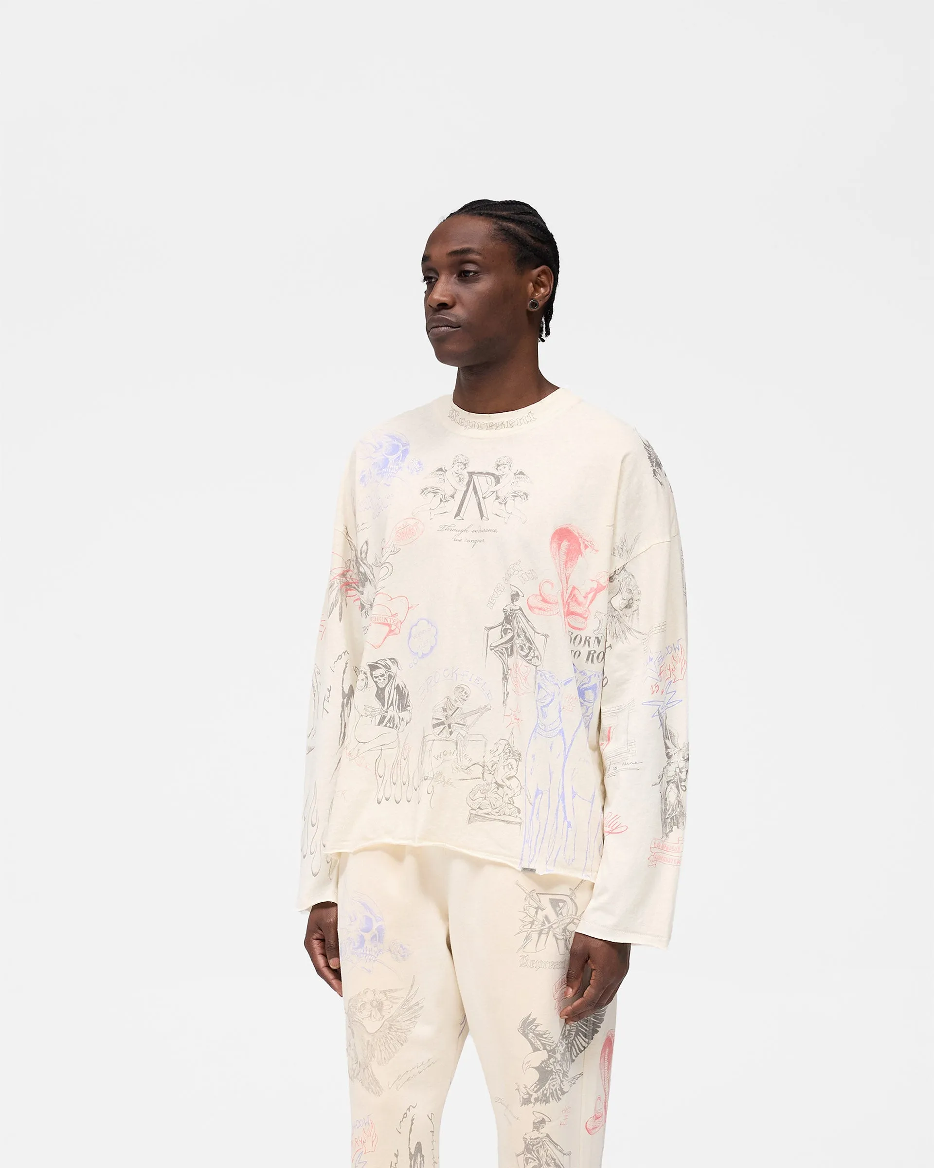 Legacy Long Sleeve T-Shirt - Buttercream sold by Represent product image thumbnail 5