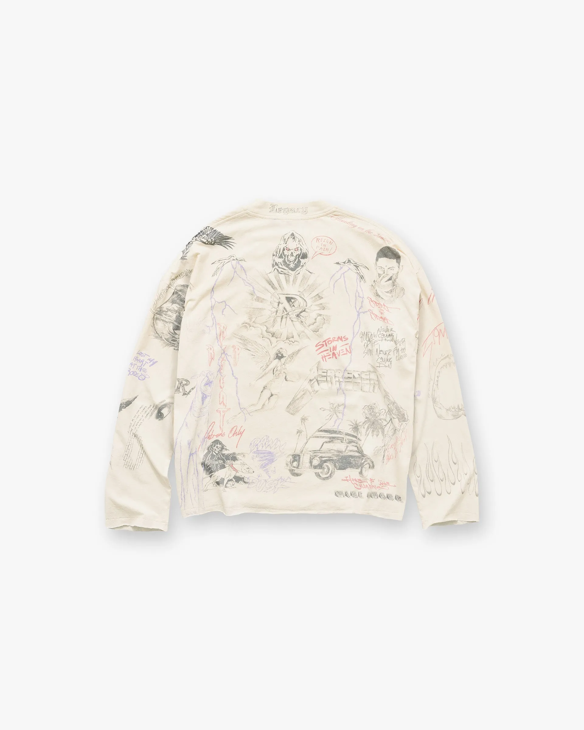 Legacy Long Sleeve T-Shirt - Buttercream sold by Represent product image thumbnail 2