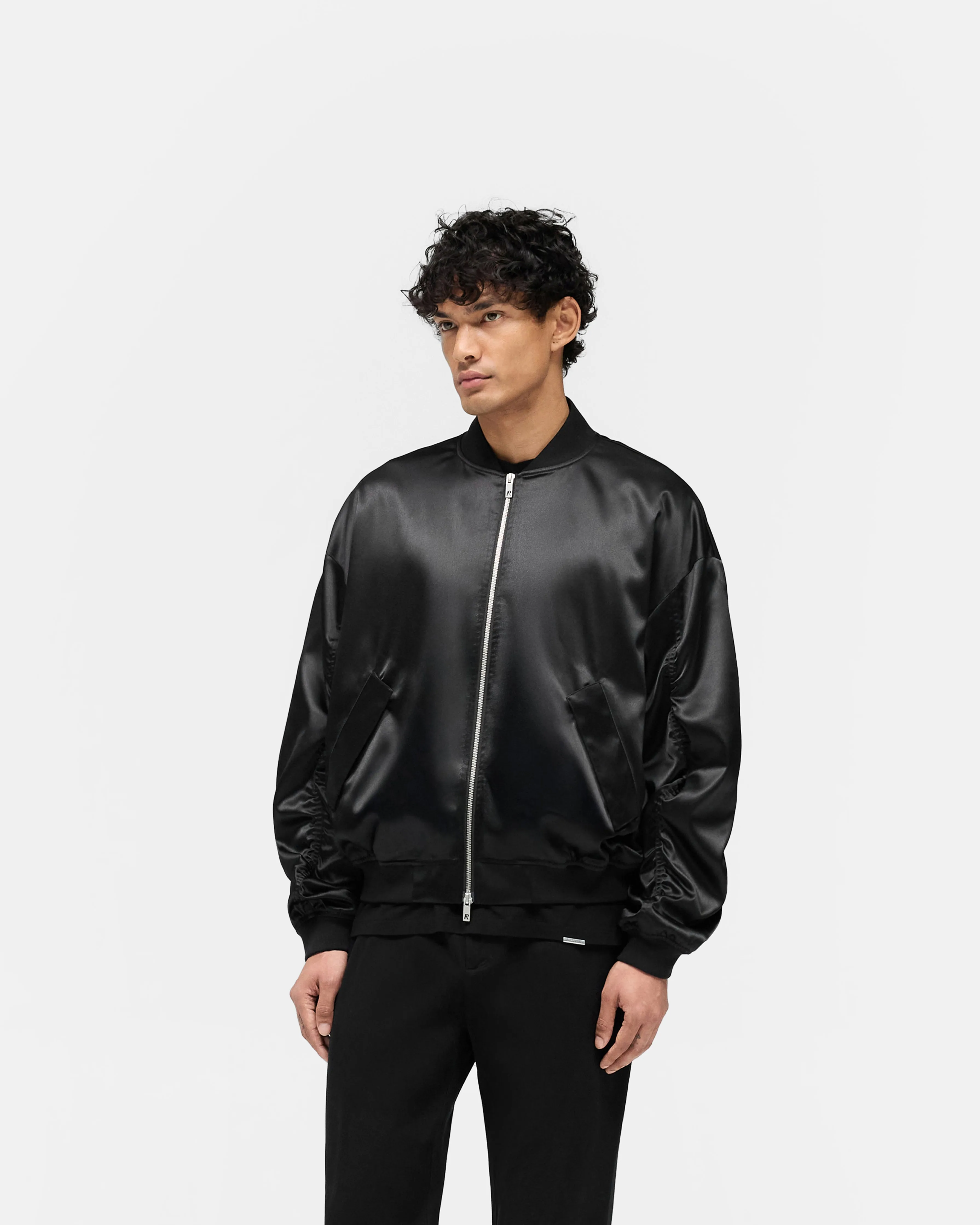 Satin Bomber - Black sold by Represent product image thumbnail 2
