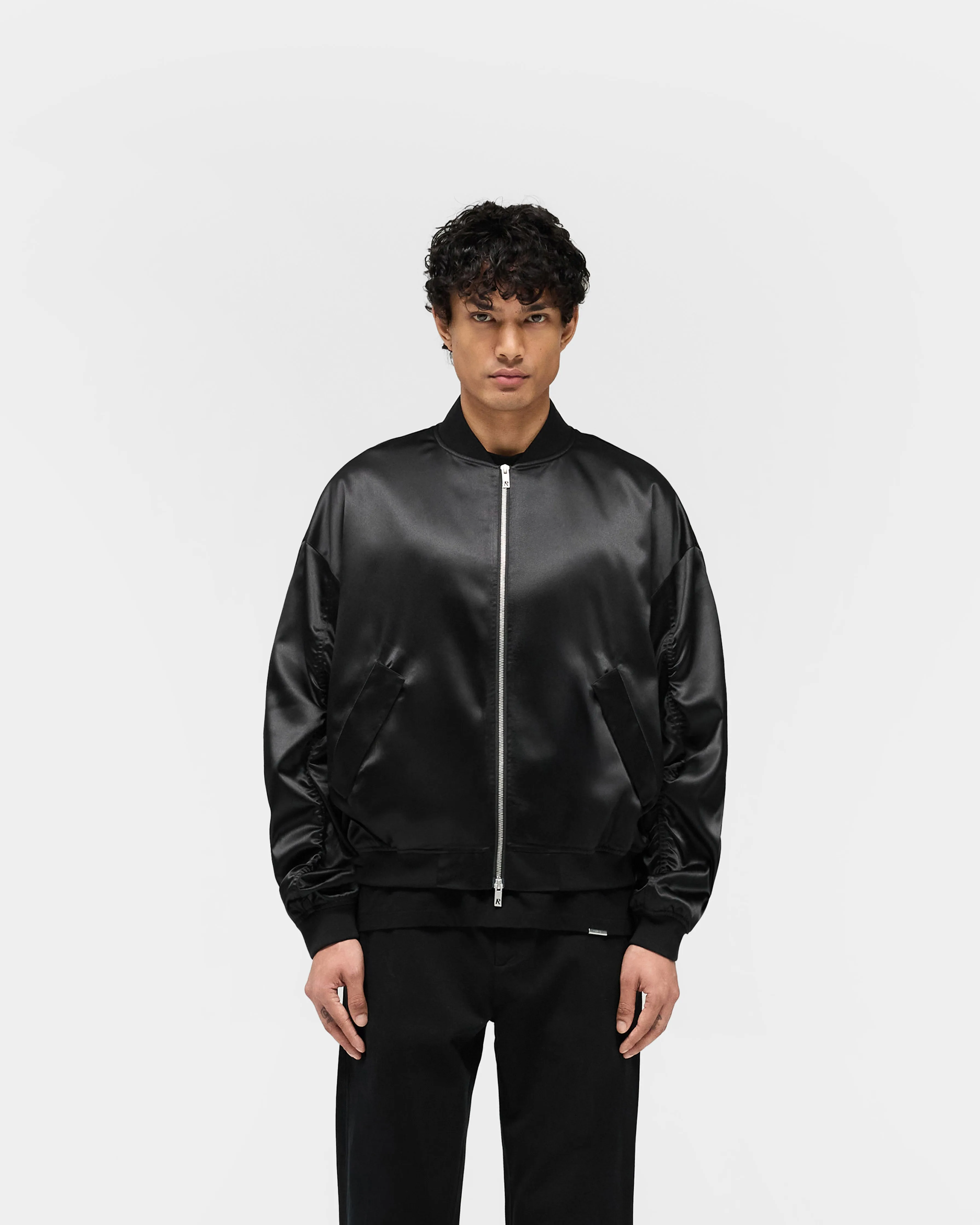 Satin Bomber - Black sold by Represent product image thumbnail 3