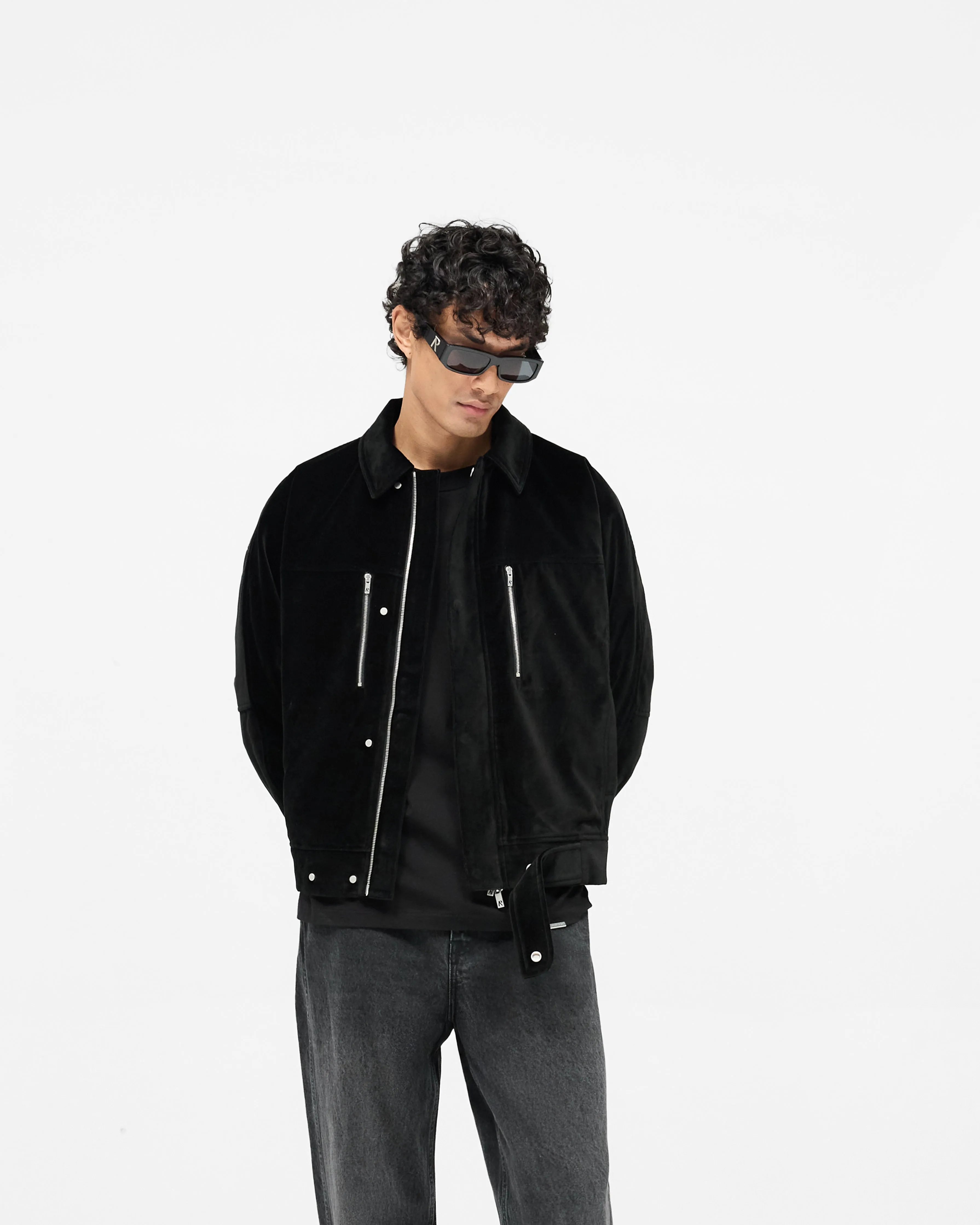 Bordeaux Brushed Jacket - Black sold by Represent product image thumbnail 4