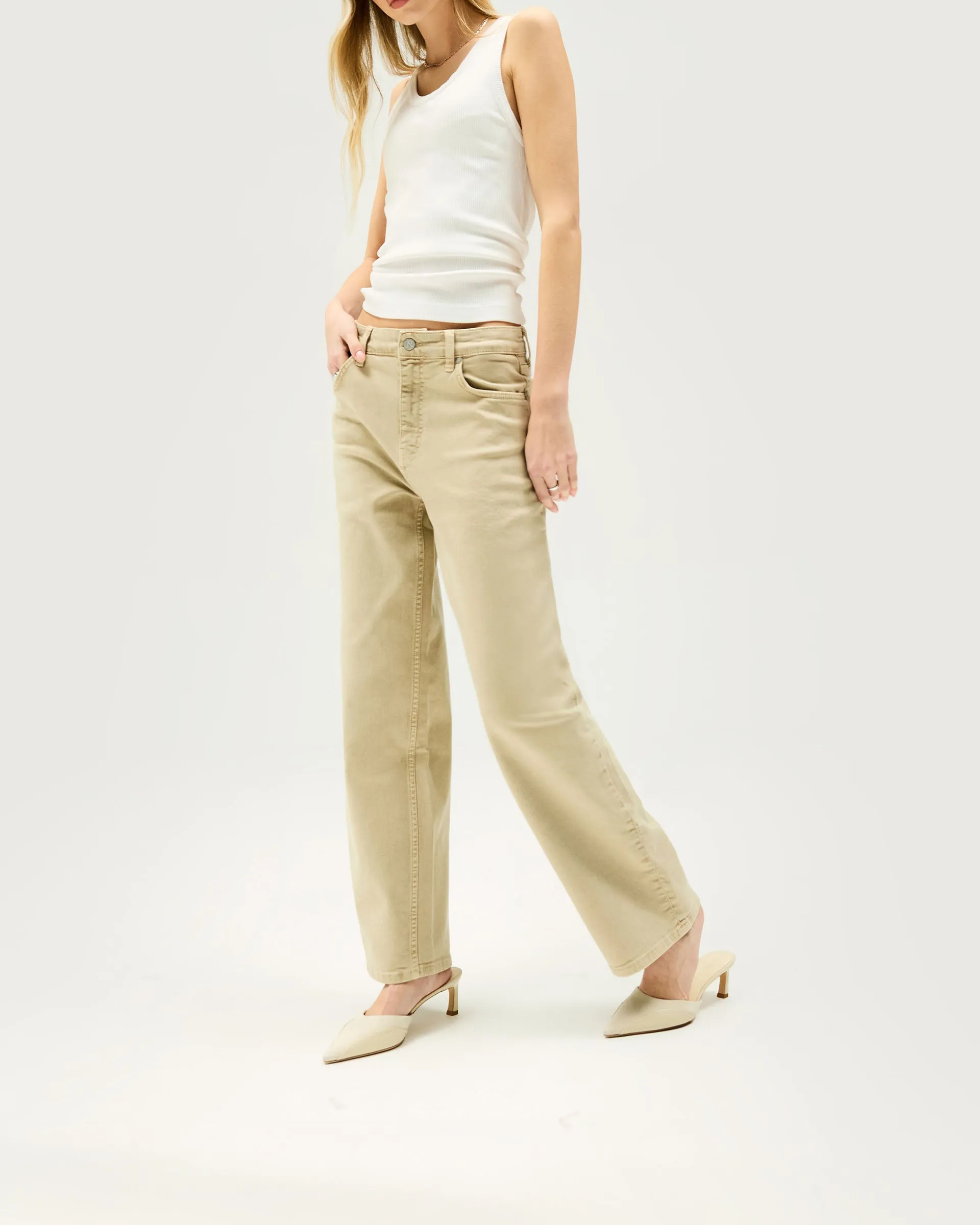 Balloon Leg Jean - Iced Latte sold by Represent product image thumbnail 5