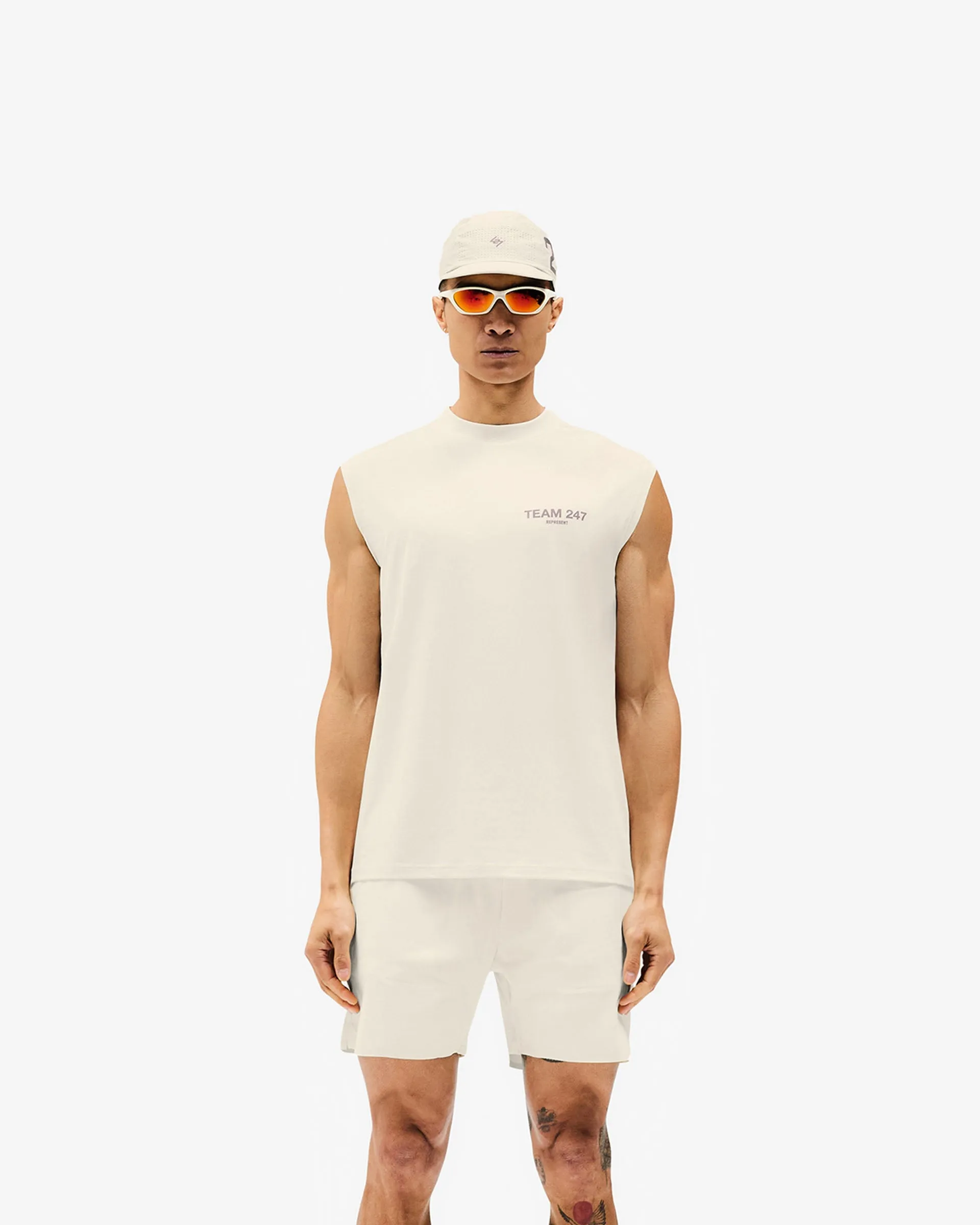 Team 247 Oversized Tank - Cream sold by Represent product image thumbnail 3