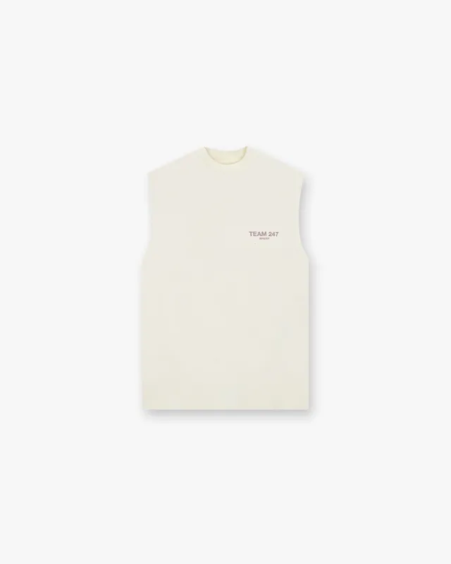 Team 247 Oversized Tank - Cream sold by Represent