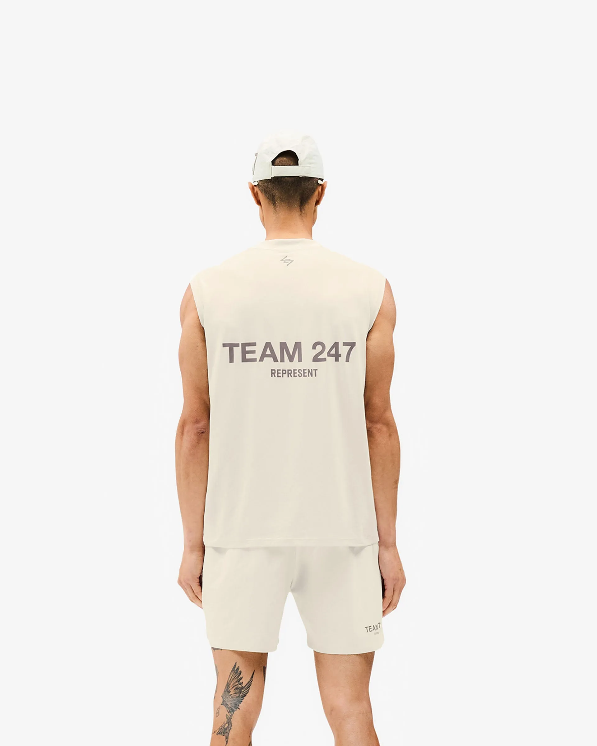 Team 247 Oversized Tank - Cream sold by Represent product image thumbnail 5