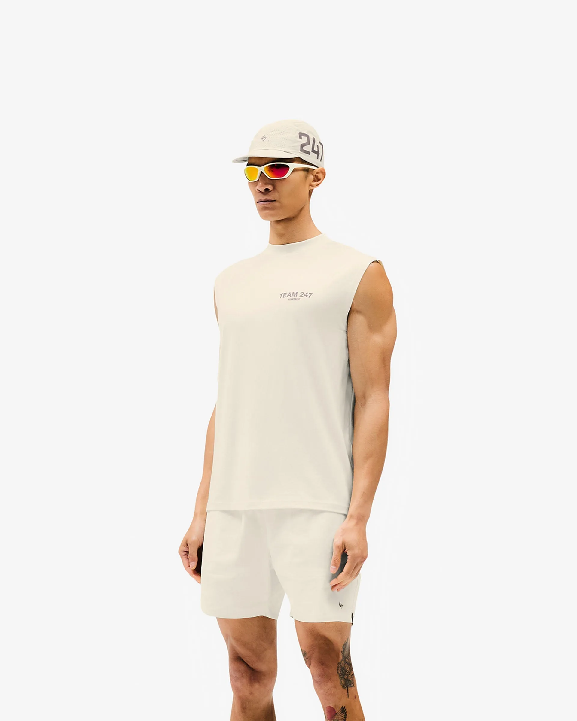 Team 247 Oversized Tank - Cream sold by Represent product image thumbnail 4